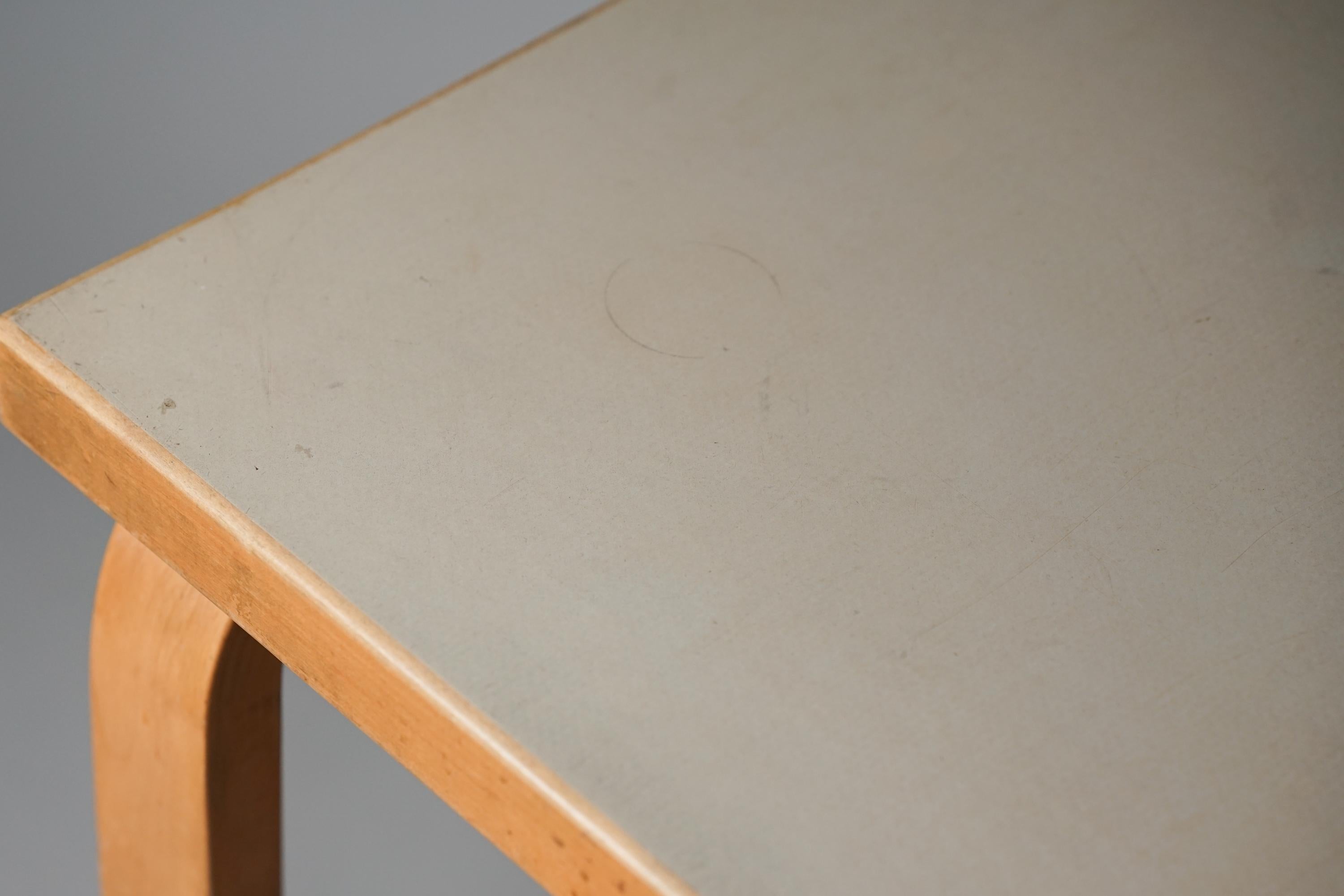 Finnish Table, Alvar Aalto, Oy Huonekalu- ja Rakennustyötehdas Ab, 1950s For Sale
