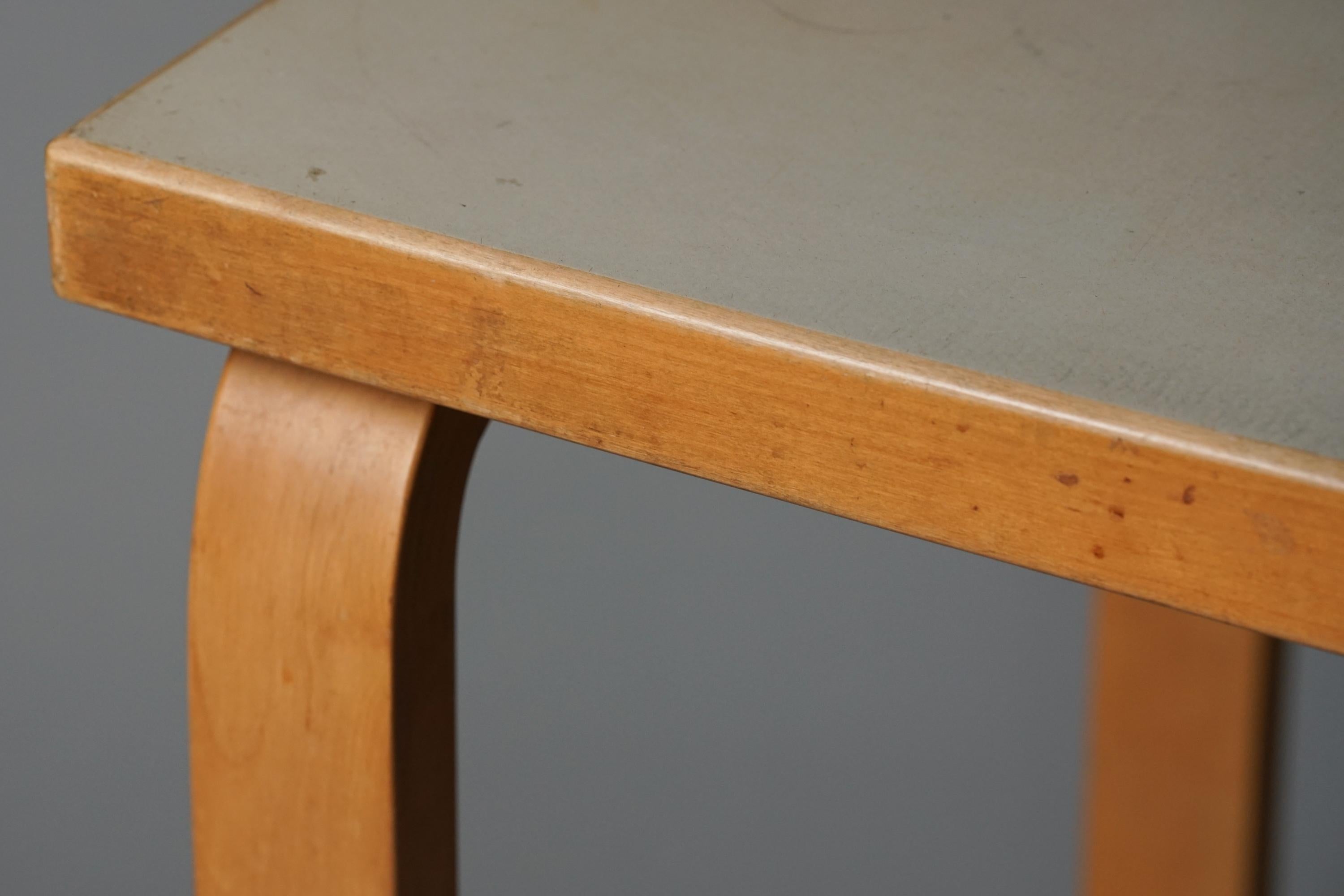 Mid-20th Century Table, Alvar Aalto, Oy Huonekalu- ja Rakennustyötehdas Ab, 1950s For Sale