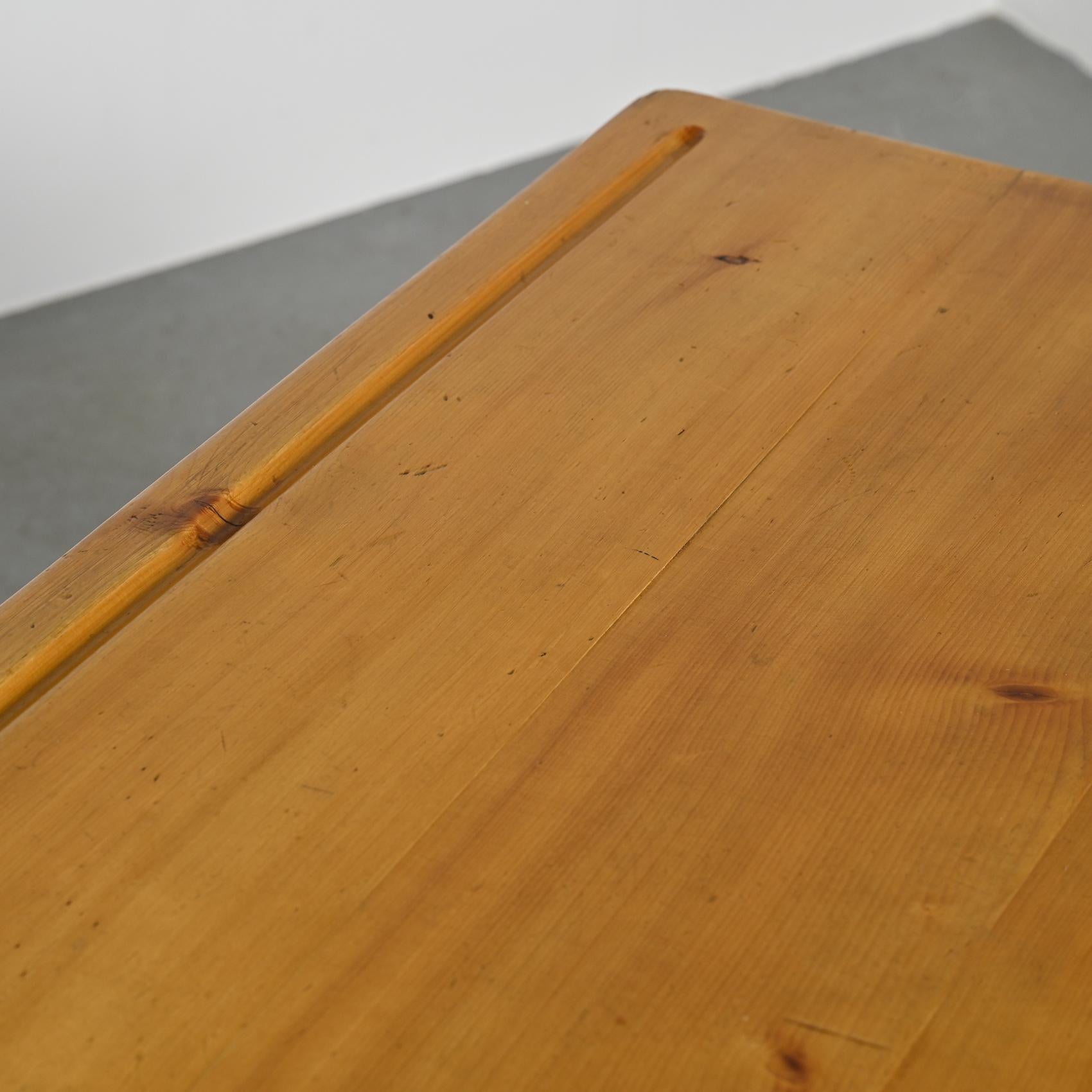 Table et bancs en Wood Wood de Christian Durupt, circa 1960 en vente 12