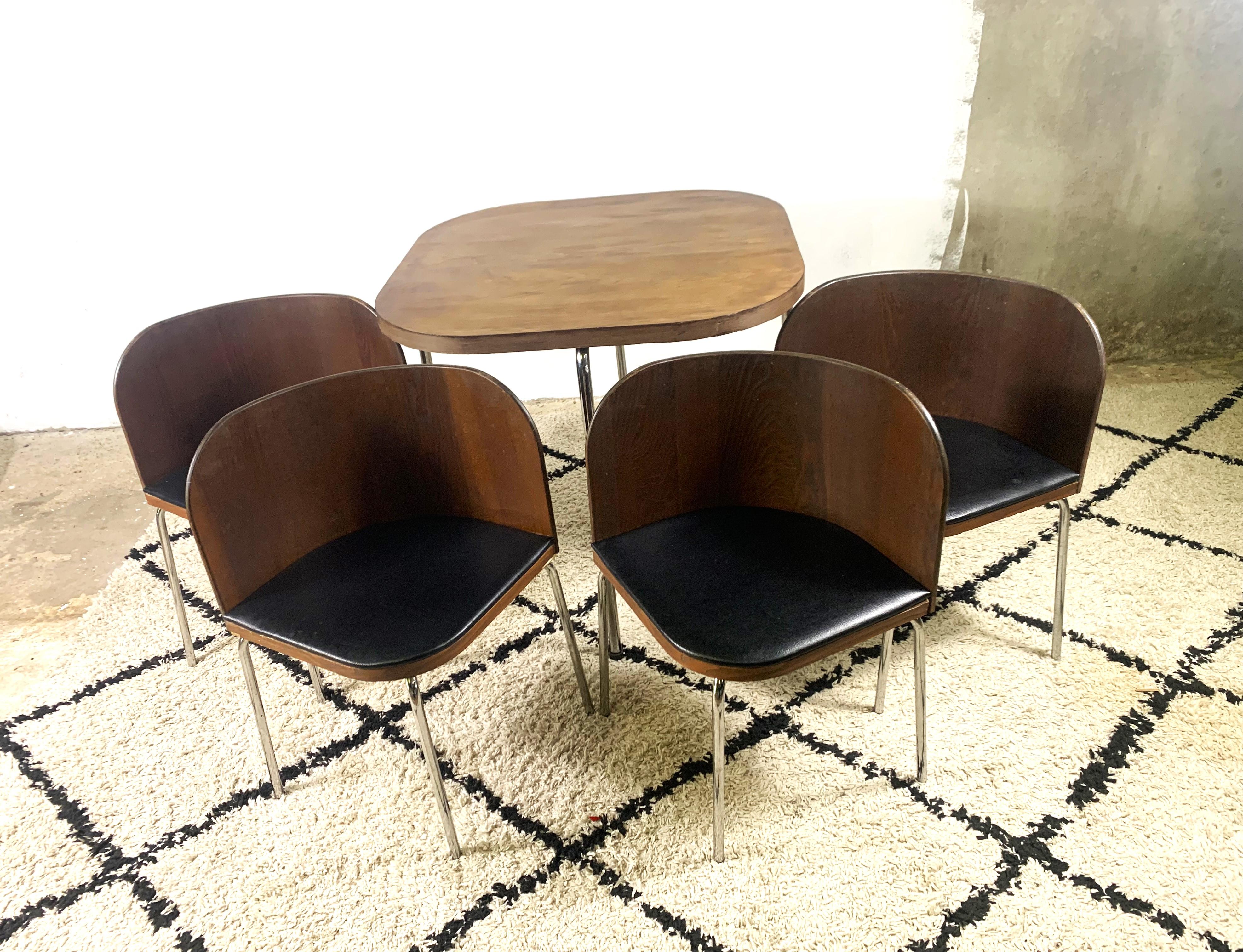 Fin du 20e siècle Ensemble de table et de chaises par Sandra Kragnert pour Ikea, années 1970