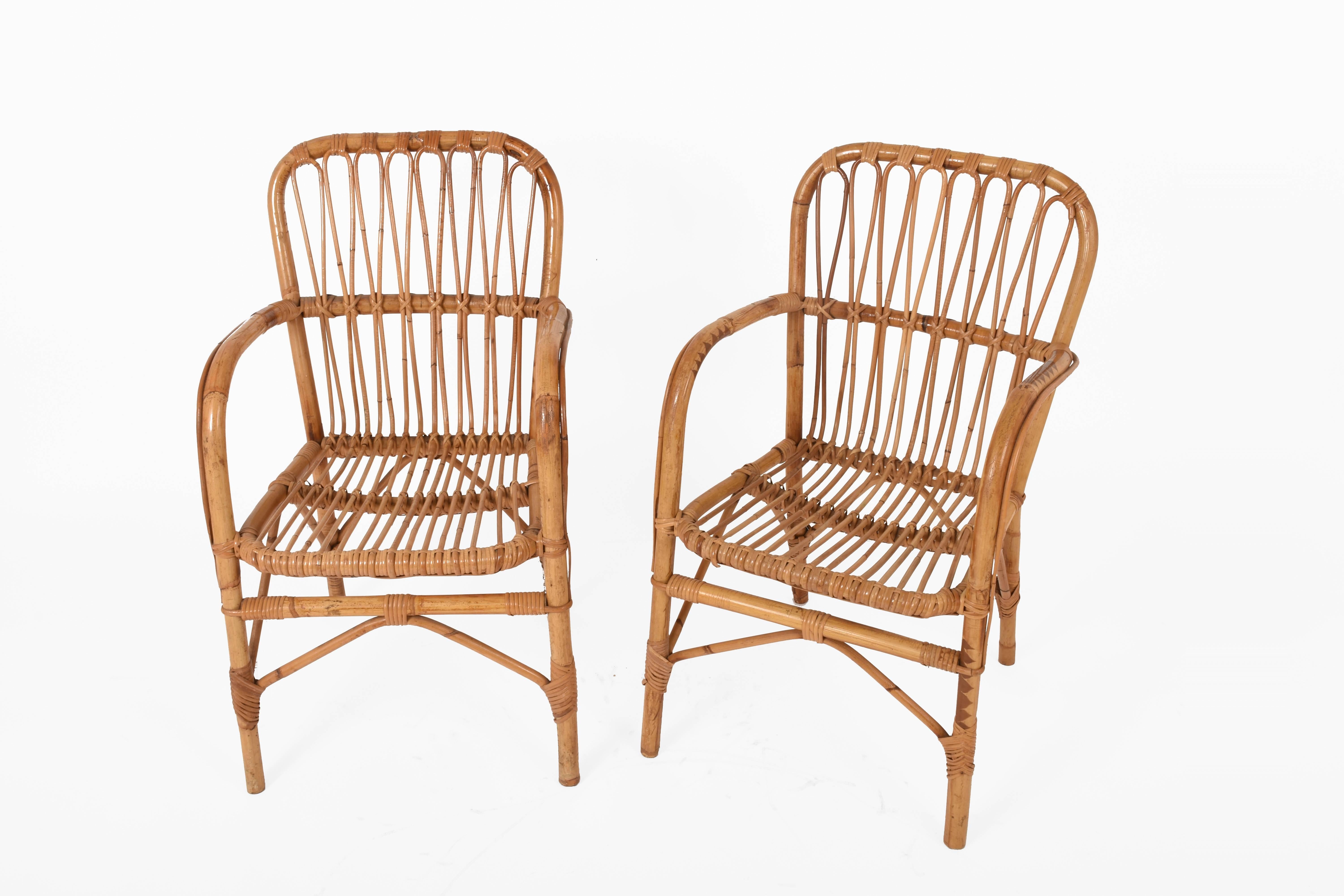 Table and Six Chairs, Franco Albini Style Armchairs 4