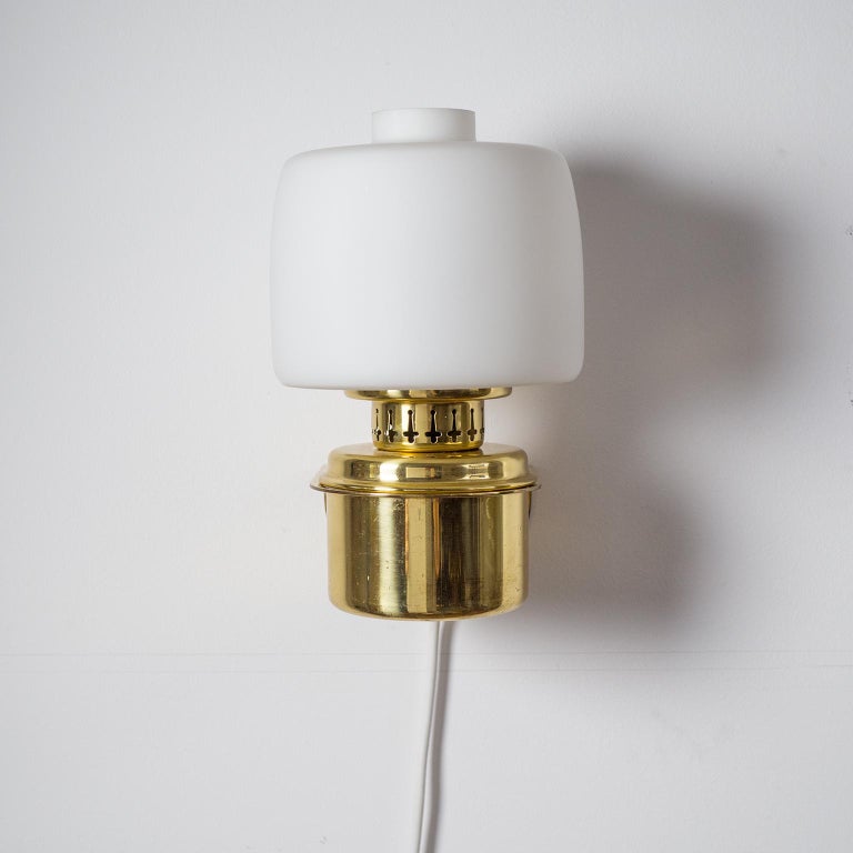Brass Table and Wall Light by Hans-Agne Jakobsson, circa 1960 For Sale