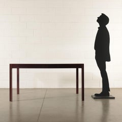 Table Angelo Mangiarotti Rosewood Veneer Giussano, Italy, 1980s