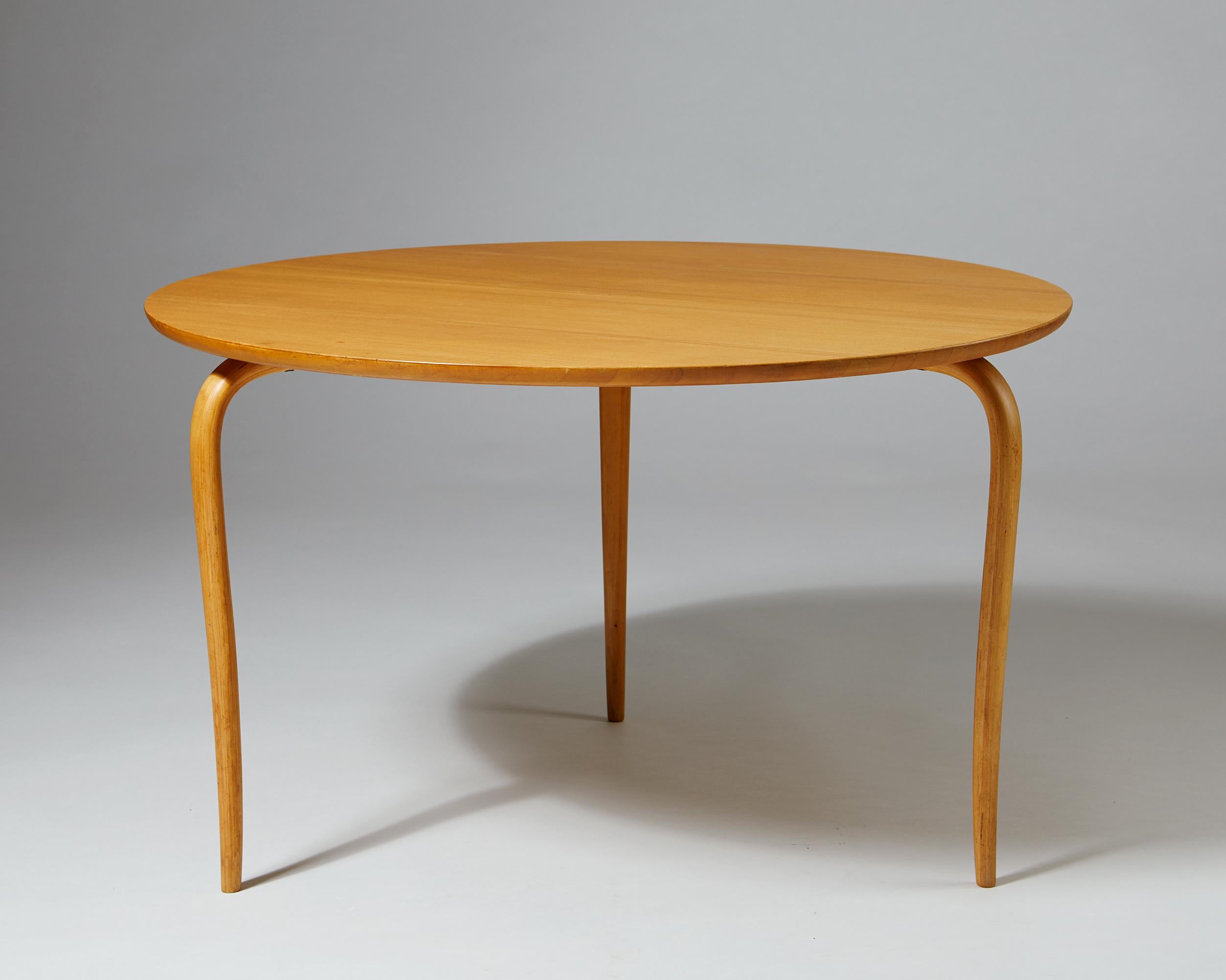 Tisch Annika, entworfen von Bruno Mathsson für Karl Mathsson, Schweden, 1936 (Skandinavische Moderne) im Angebot