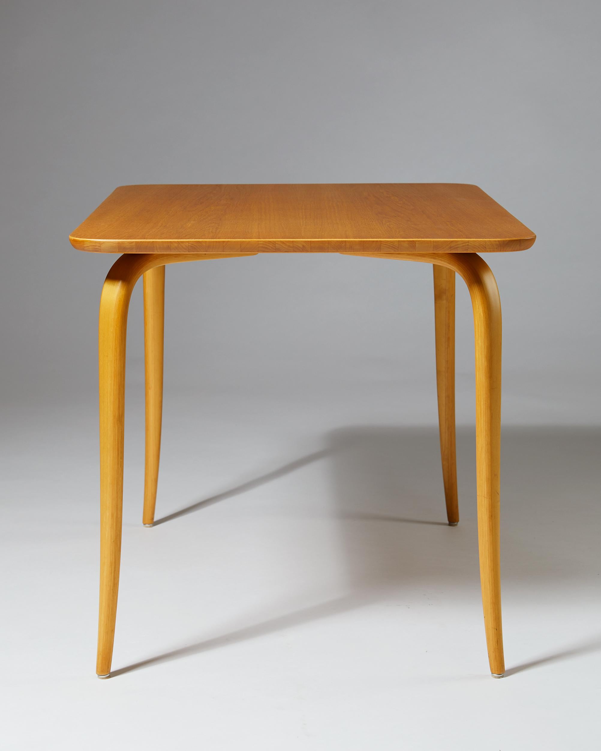 Swedish Table Annika Designed by Bruno Mathsson for Karl Mathsson, Sweden, 1950s