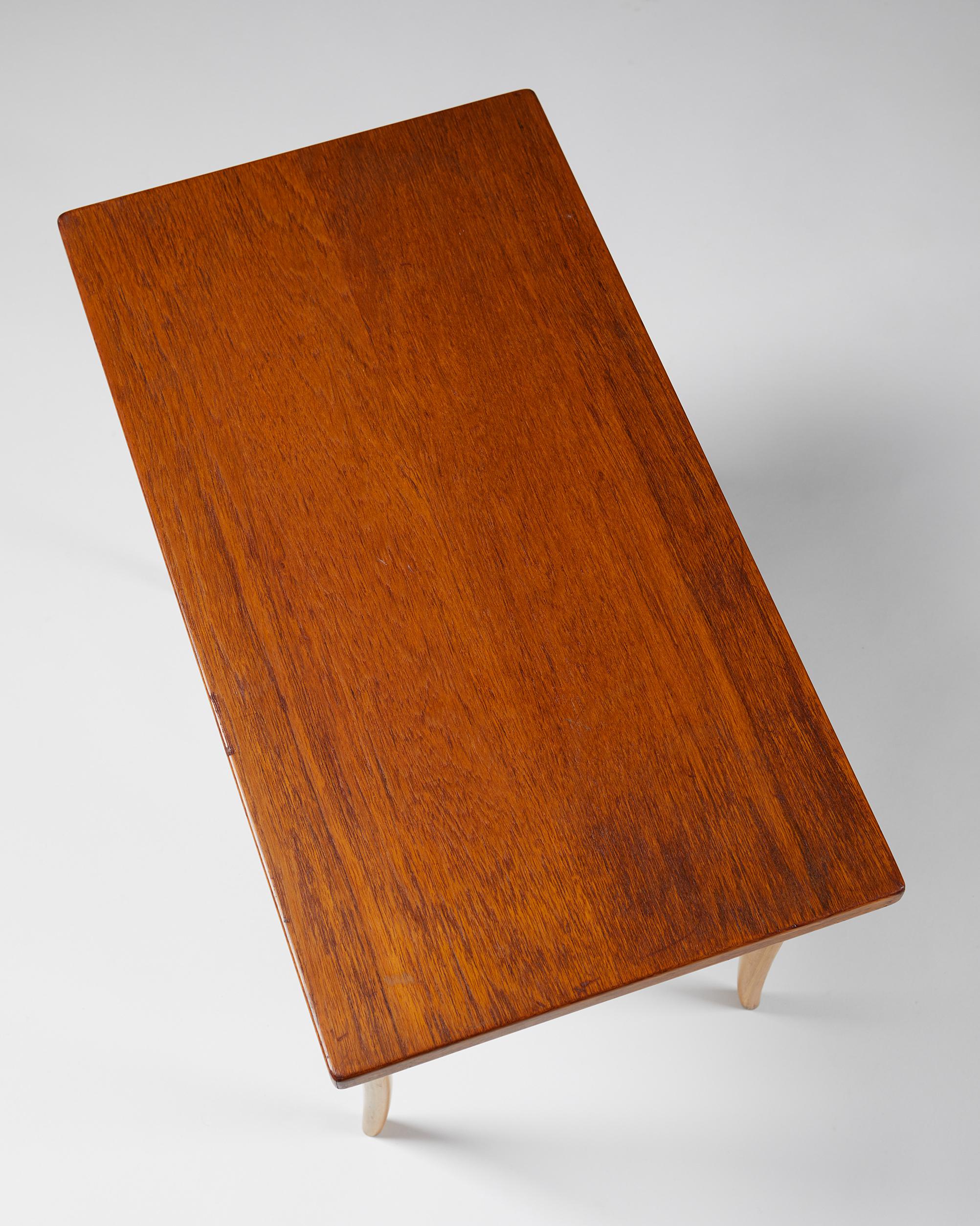 20th Century Table “Annika” Designed by Bruno Mathsson for Karl Mathsson, Sweden, 1950’s