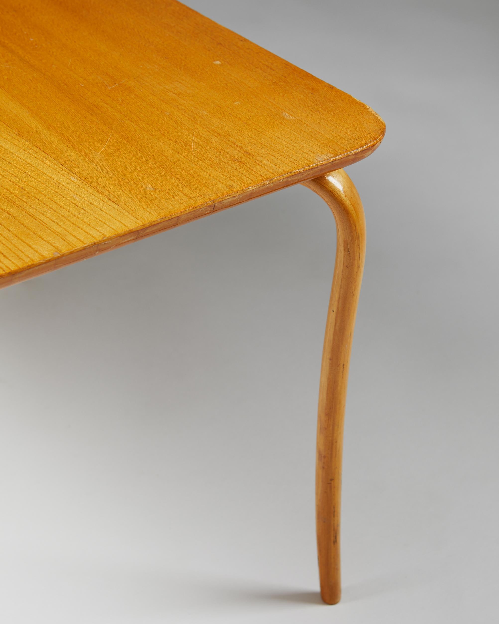 20th Century Table “Annika” Designed by Bruno Mathsson for Karl Mathsson, Sweden, 1950’s For Sale