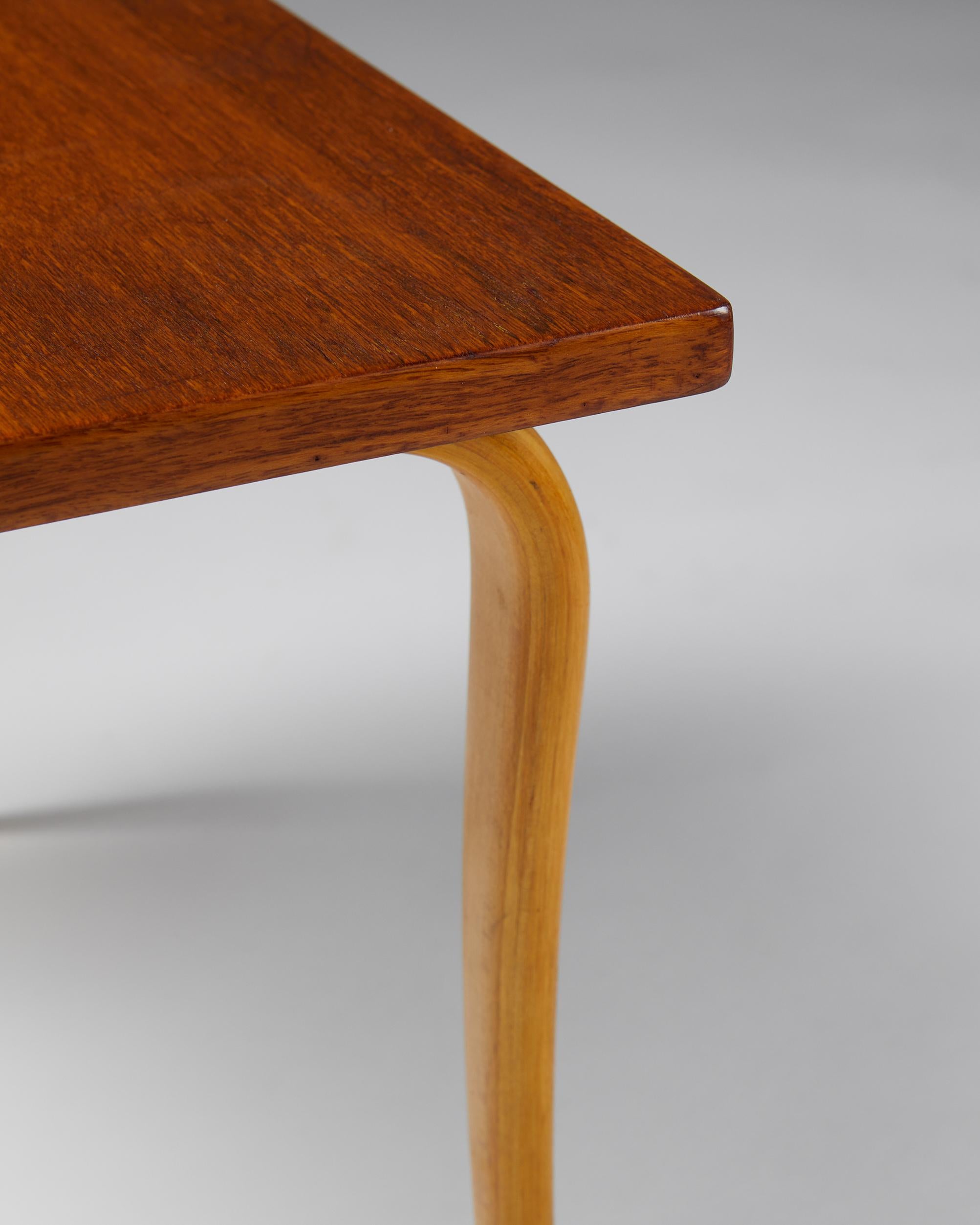 Birch Table “Annika” Designed by Bruno Mathsson for Karl Mathsson, Sweden, 1950’s