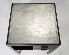 Nordiska Kompaniet Table – 1930s Swedish Modern, Black Finish with Drawers