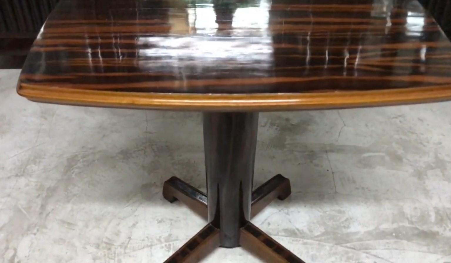 French Table Art Deco, France, 1920, in Wood For Sale