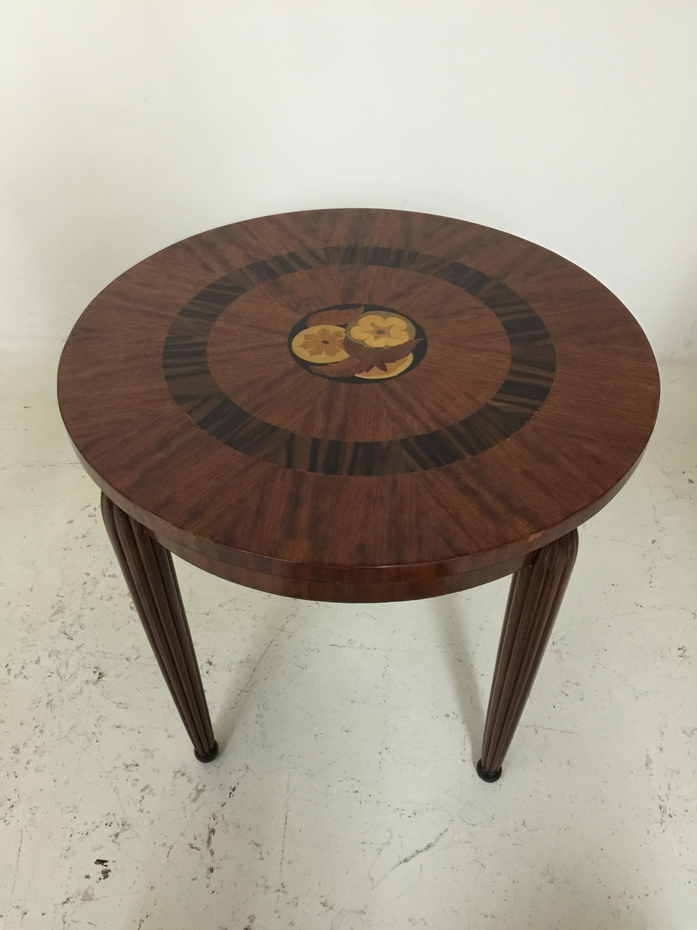 Table Art Deco, France, 1920, Marquetry and Wood For Sale 1