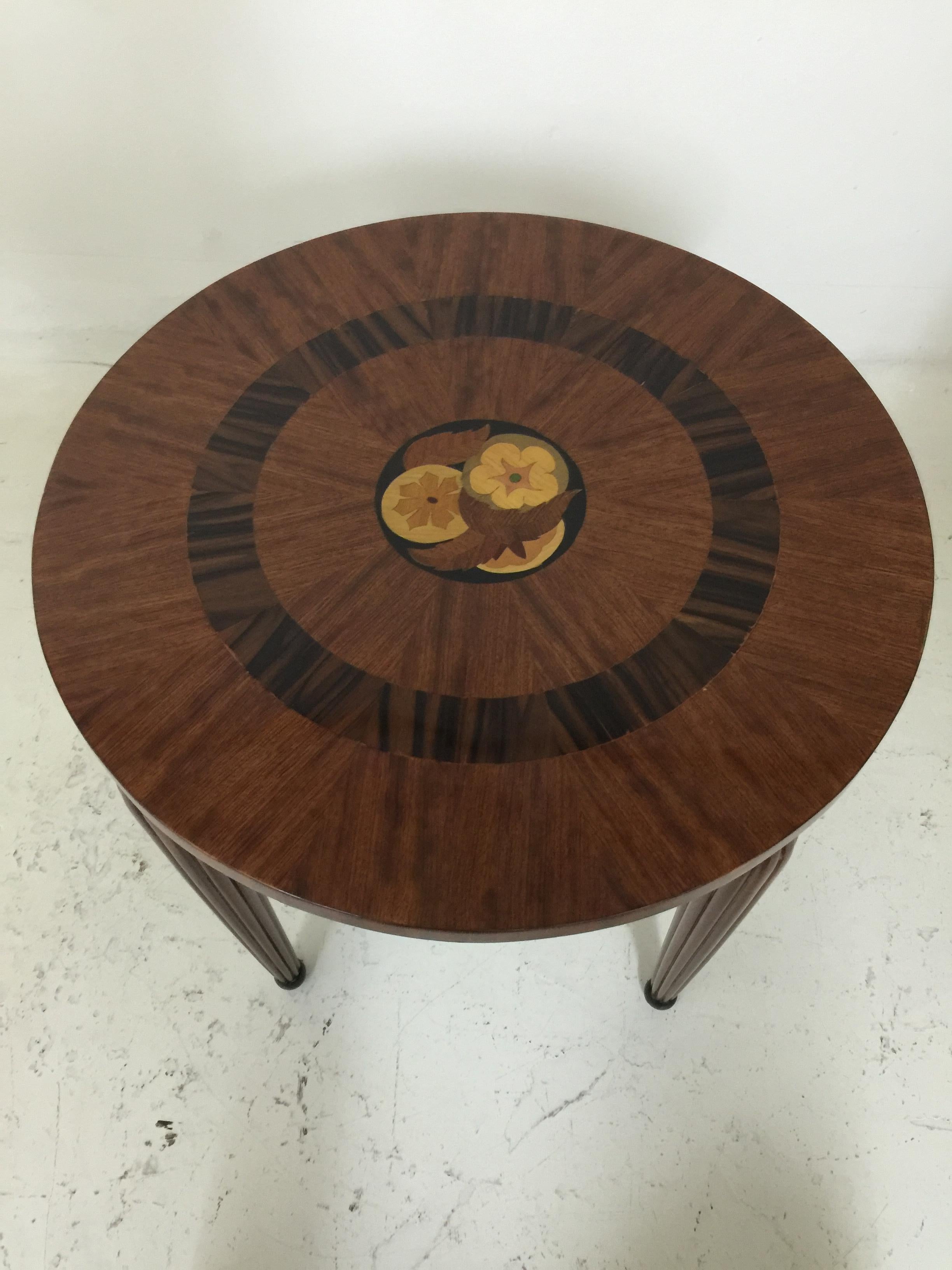 Table Art Deco, France, 1920, Marquetry and Wood For Sale 2