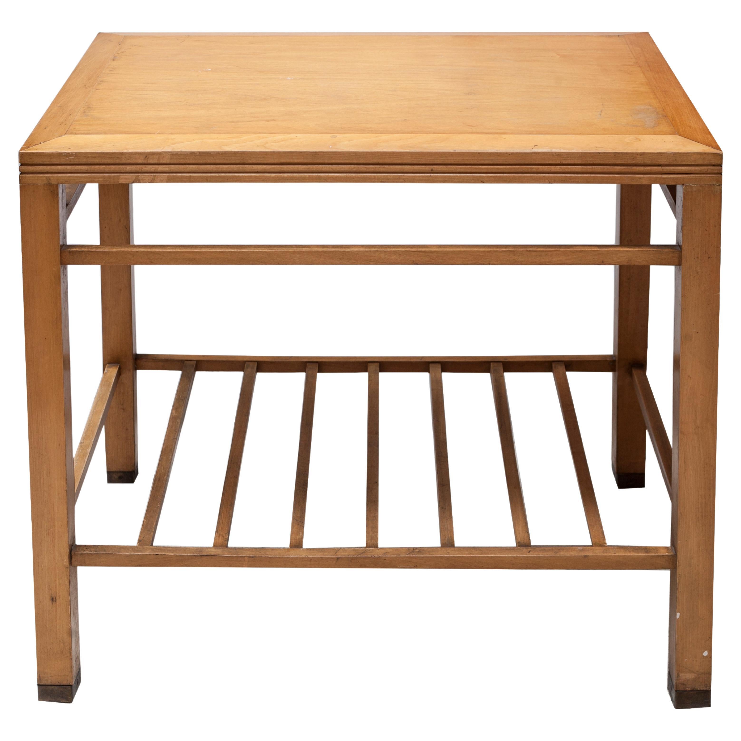 Tavolo Art Deco, Francia, 1920, Materiali, Wood e bronzo