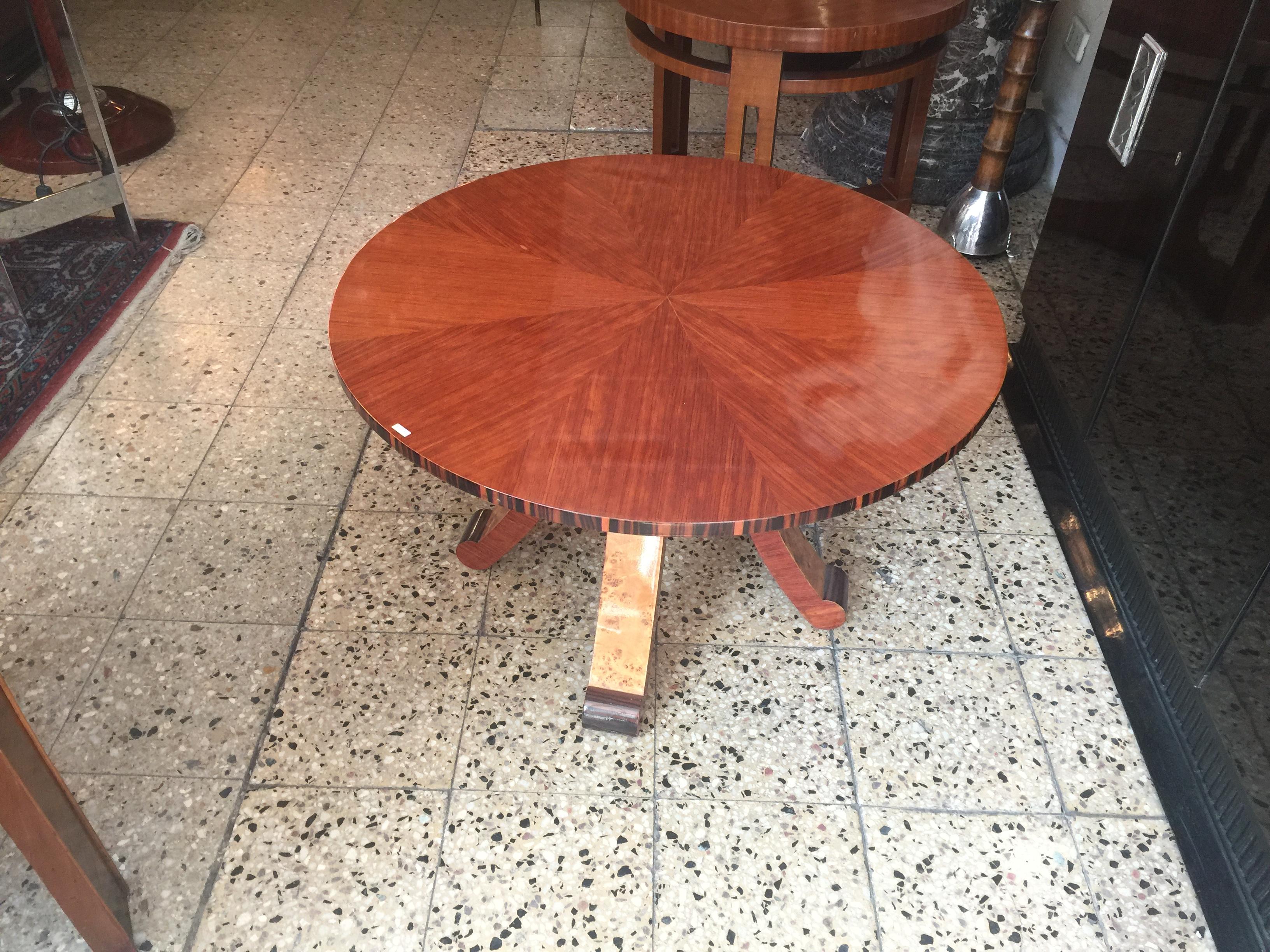 Mid-20th Century Table Art Deco, France, 1930, Material : Wood For Sale