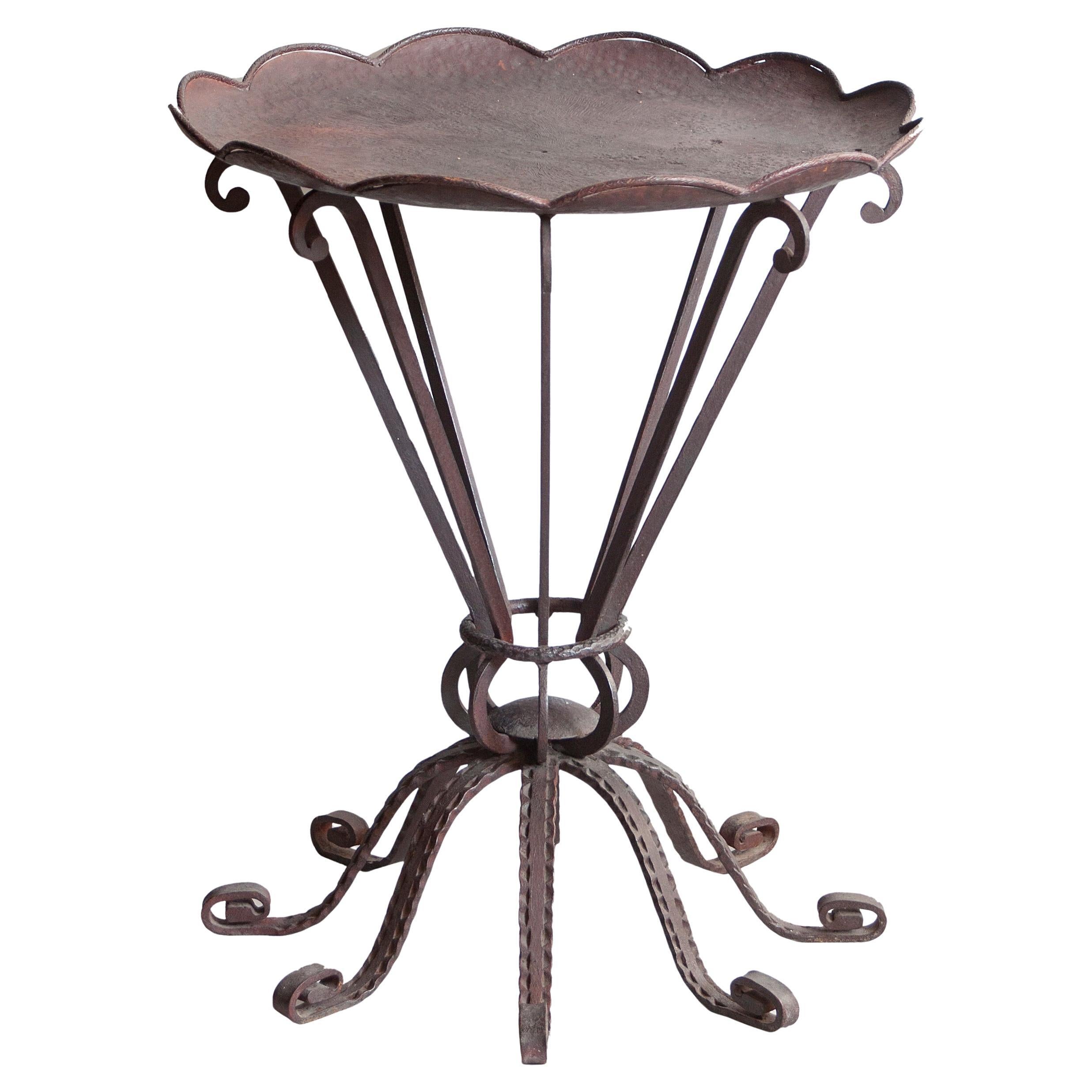 Table Art Deco in Iron, 1920, France For Sale