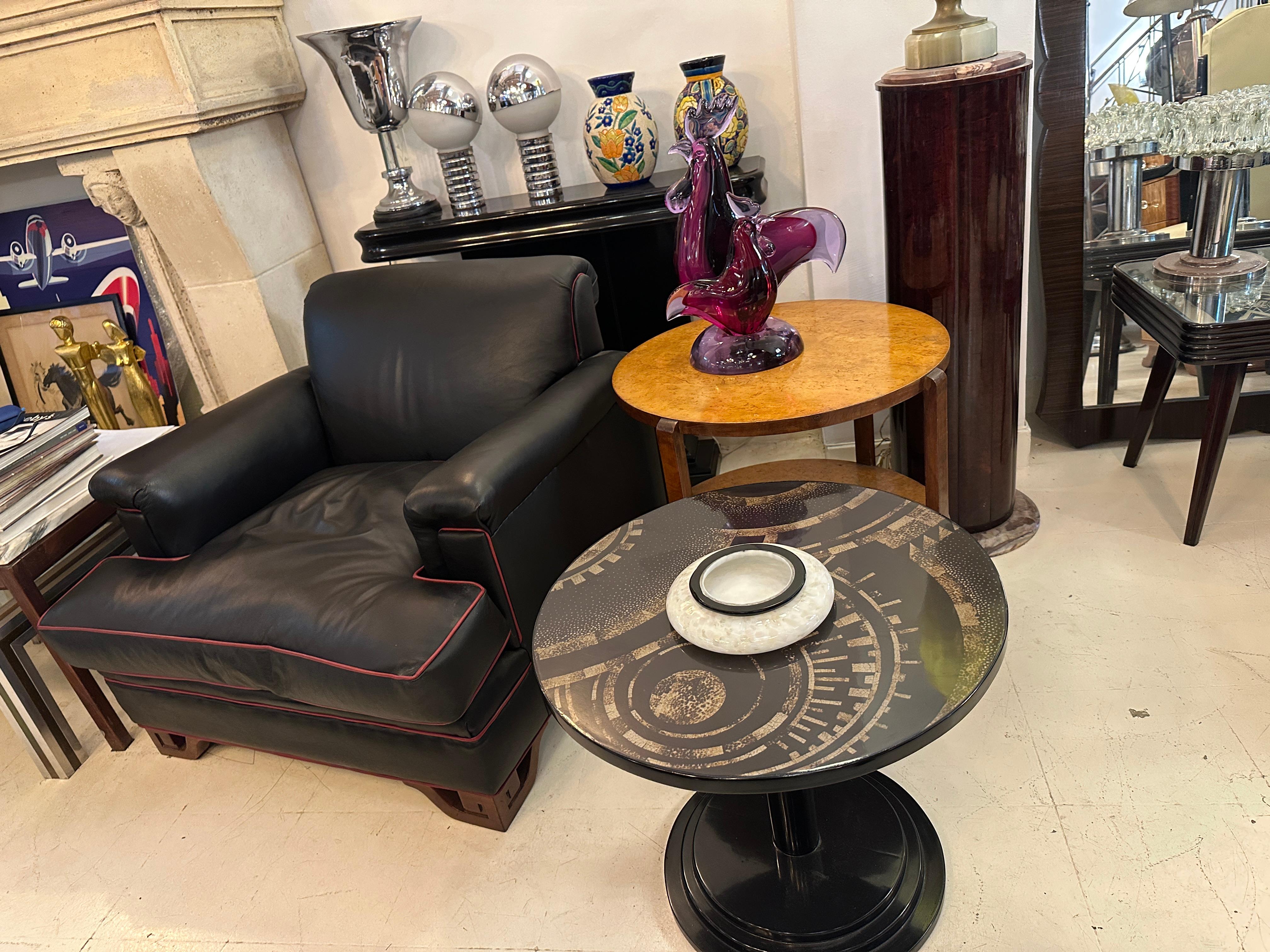 Table Art Deco in Wood, 1925, France For Sale 5