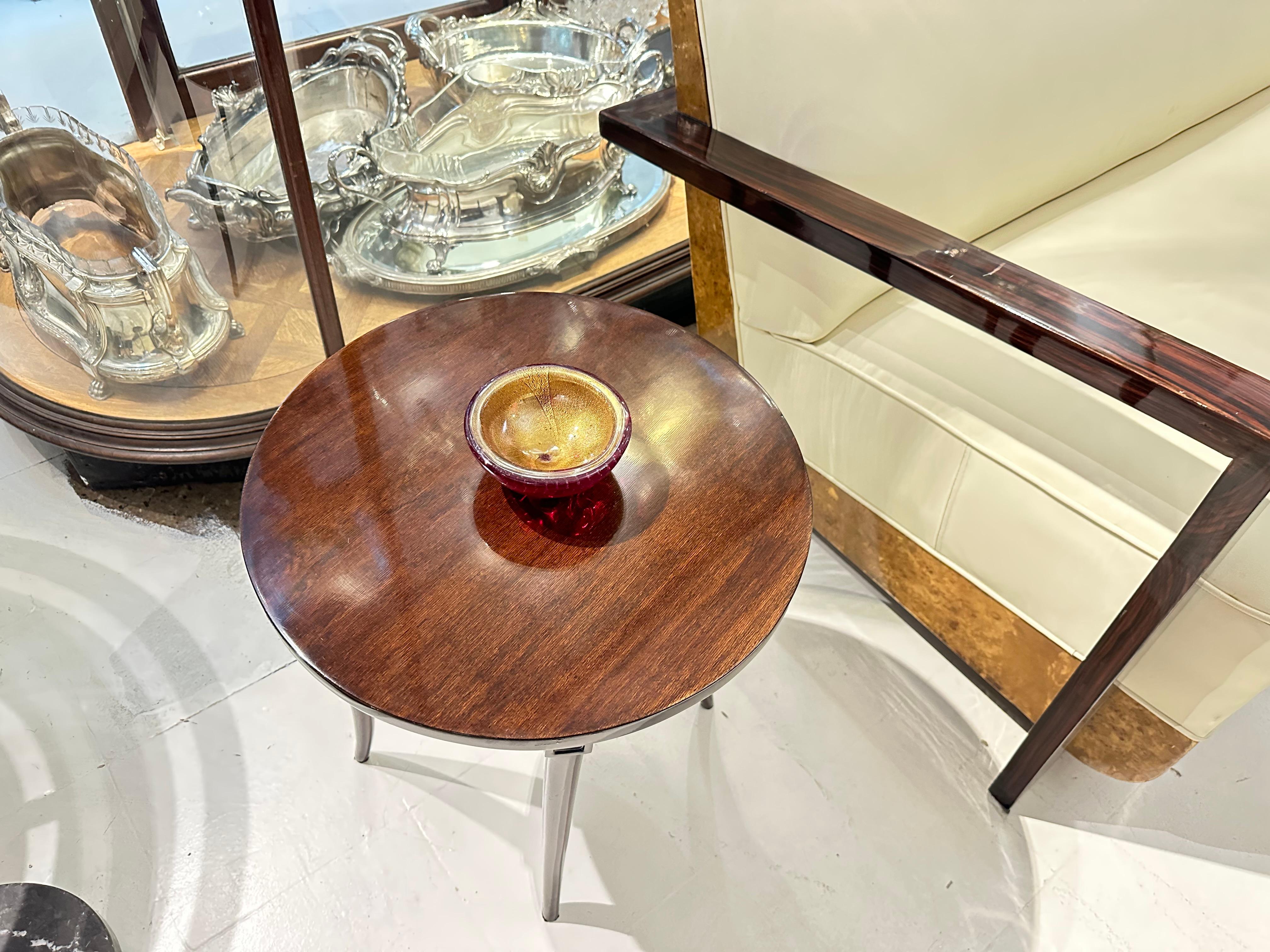 French Table Art Deco in Wood, 1925, France For Sale