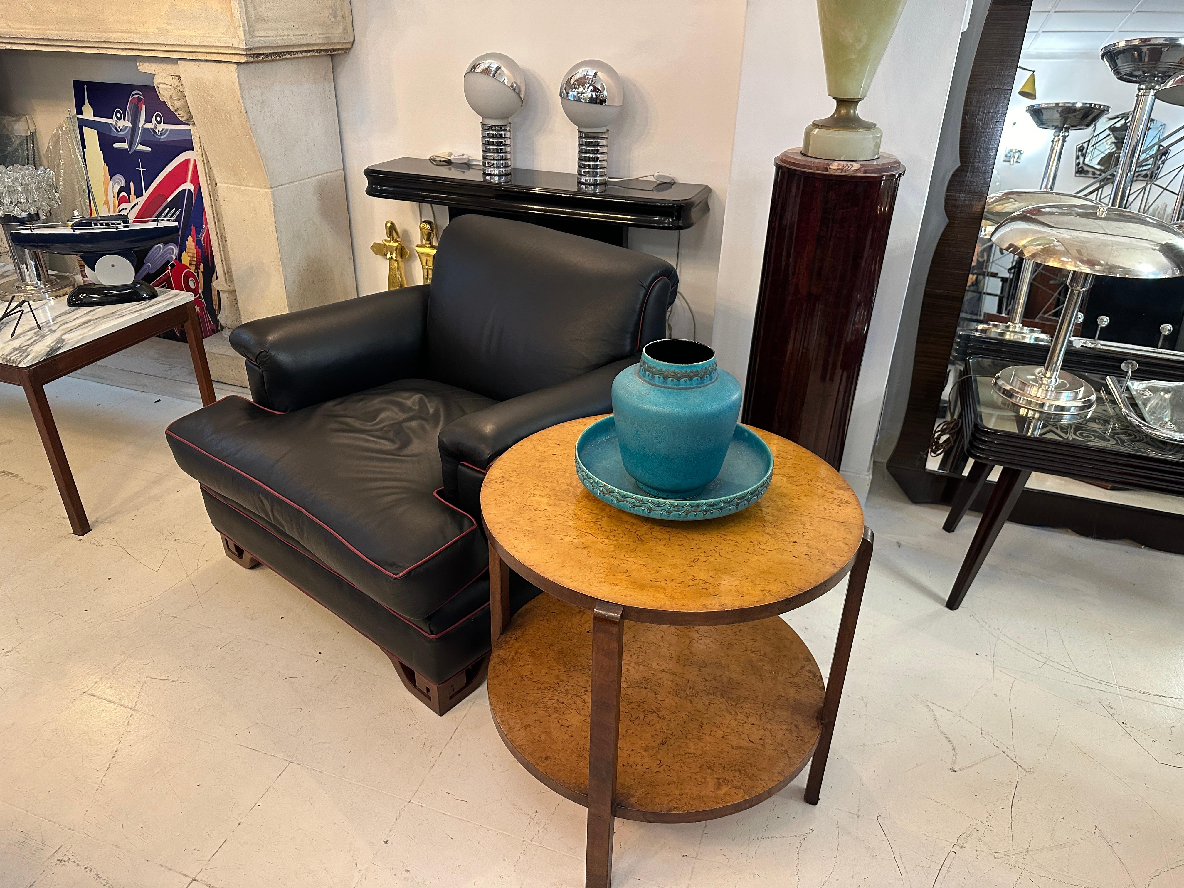 Table Art Deco in Wood, 1925, France In Good Condition For Sale In Ciudad Autónoma Buenos Aires, C