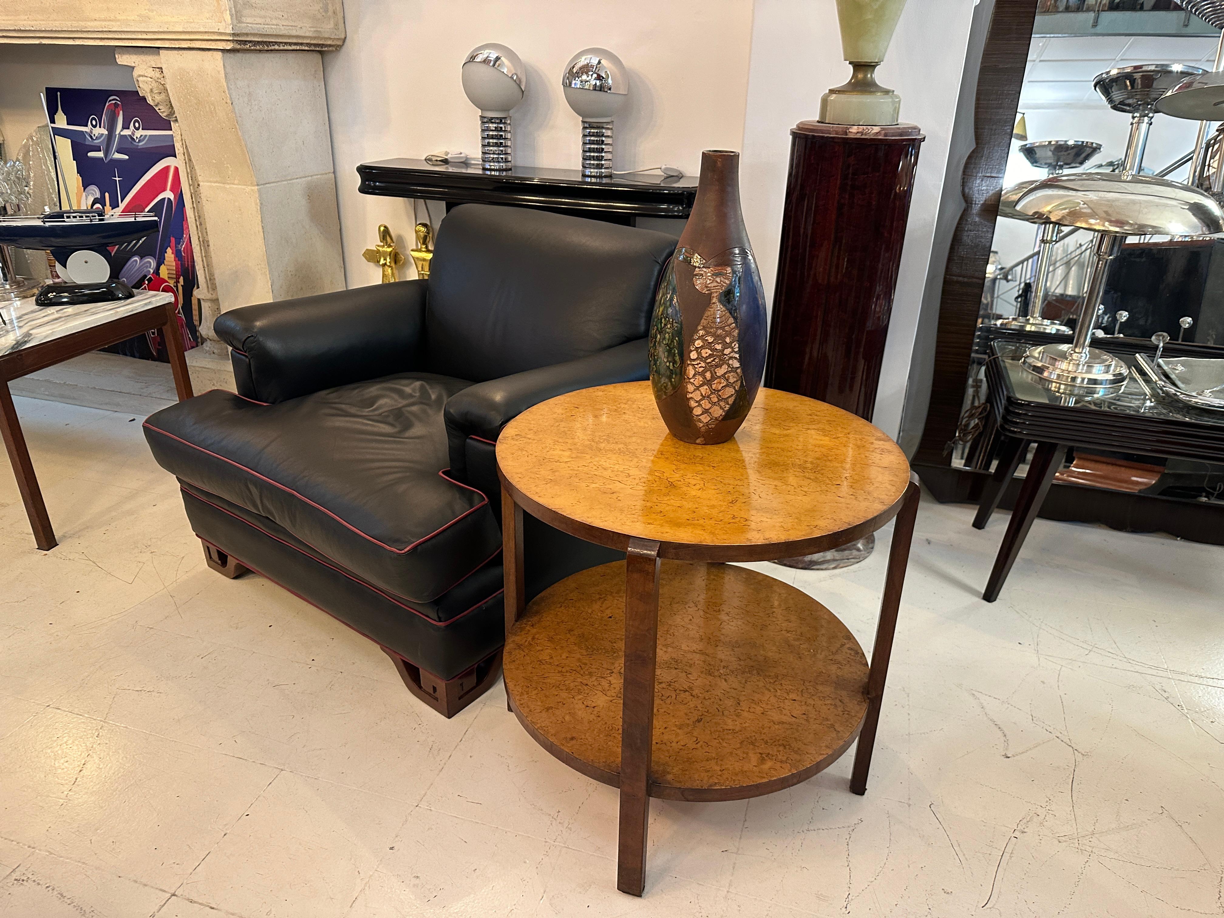 Mid-20th Century Table Art Deco in Wood, 1925, France For Sale