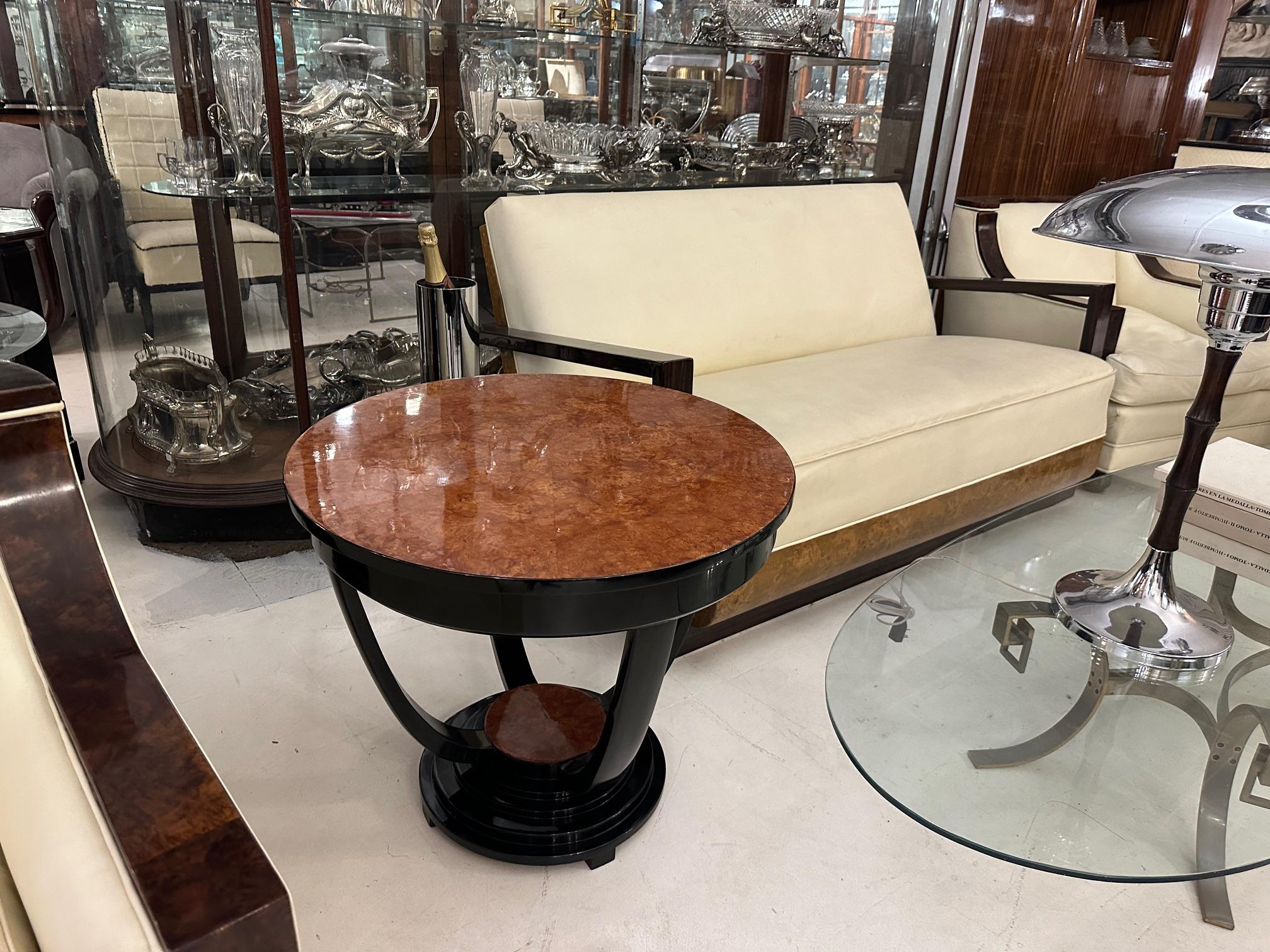 Table Art Deco in Wood, 1930, France For Sale 7