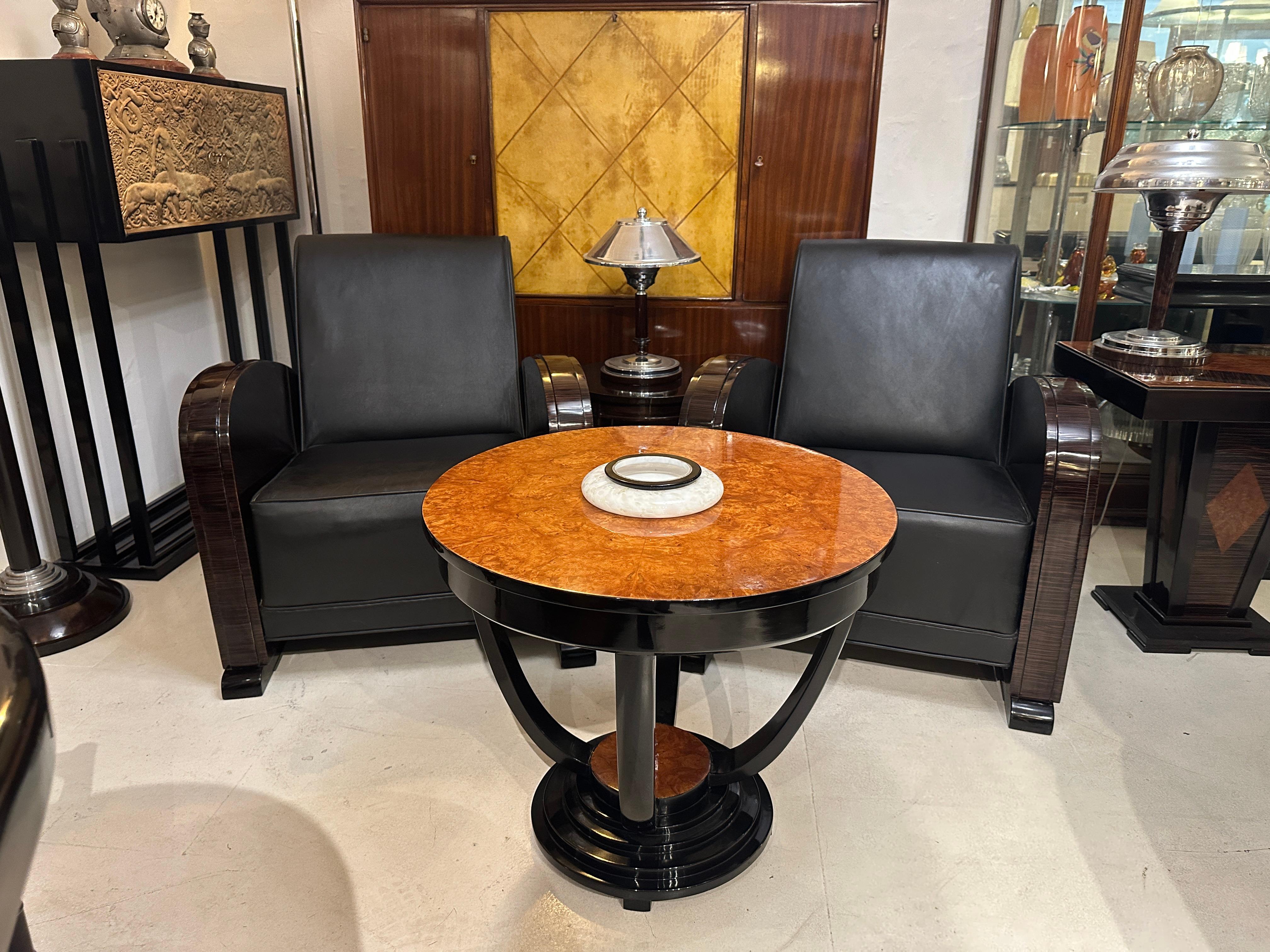 Table Art Deco in Wood, 1930, France For Sale 14