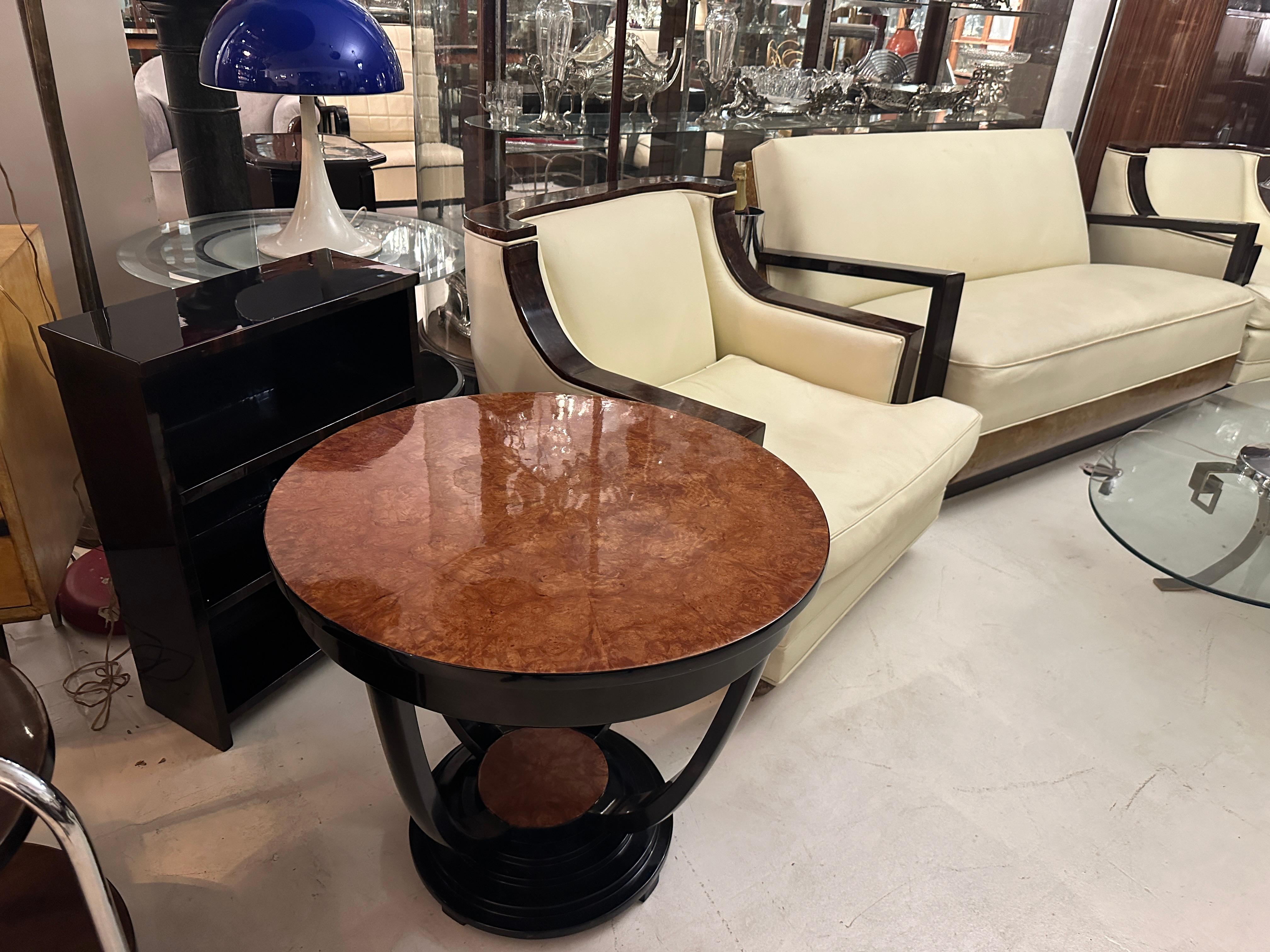 French Table Art Deco in Wood, 1930, France For Sale