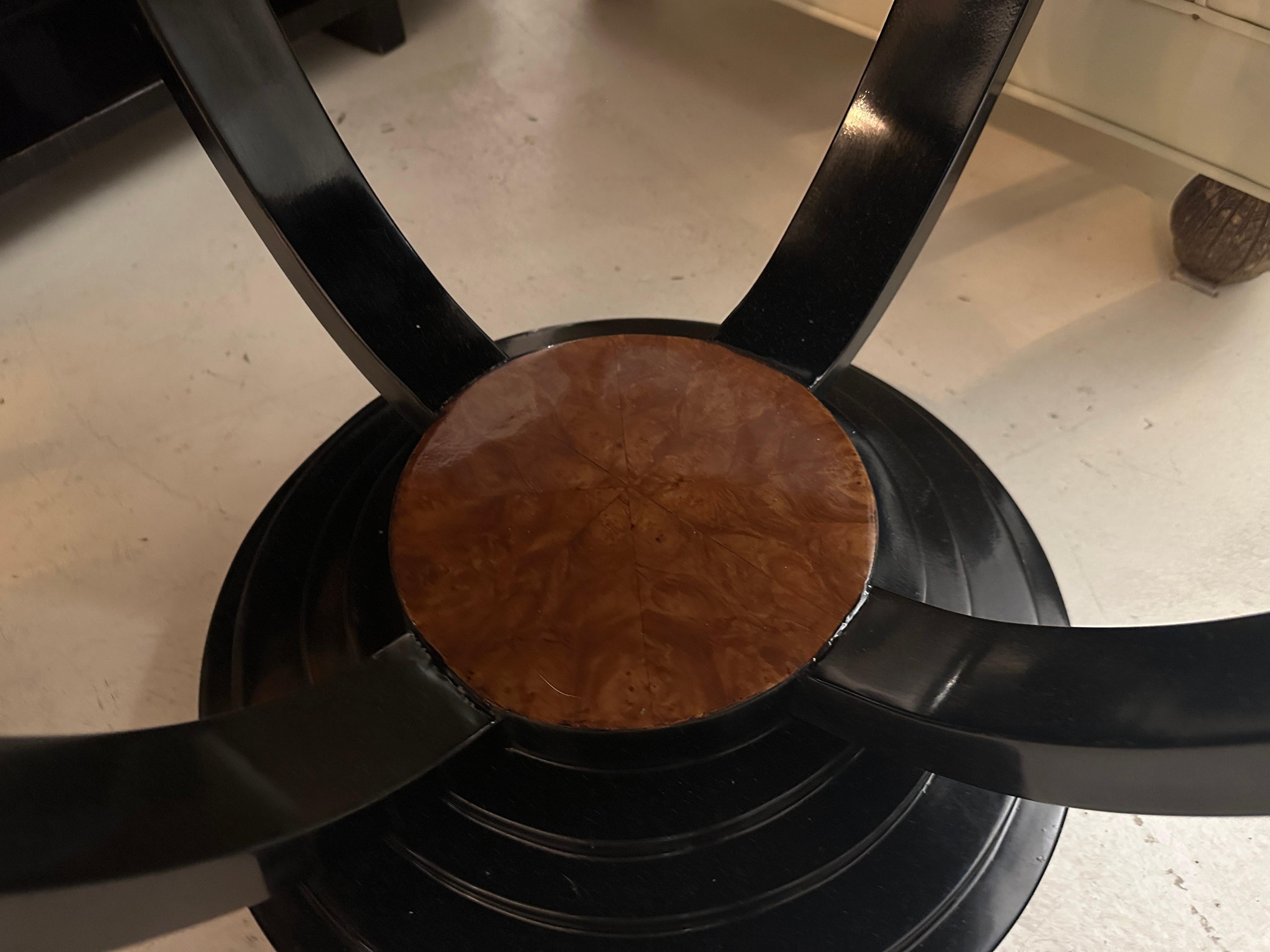 Table Art Deco in Wood, 1930, France In Good Condition For Sale In Ciudad Autónoma Buenos Aires, C