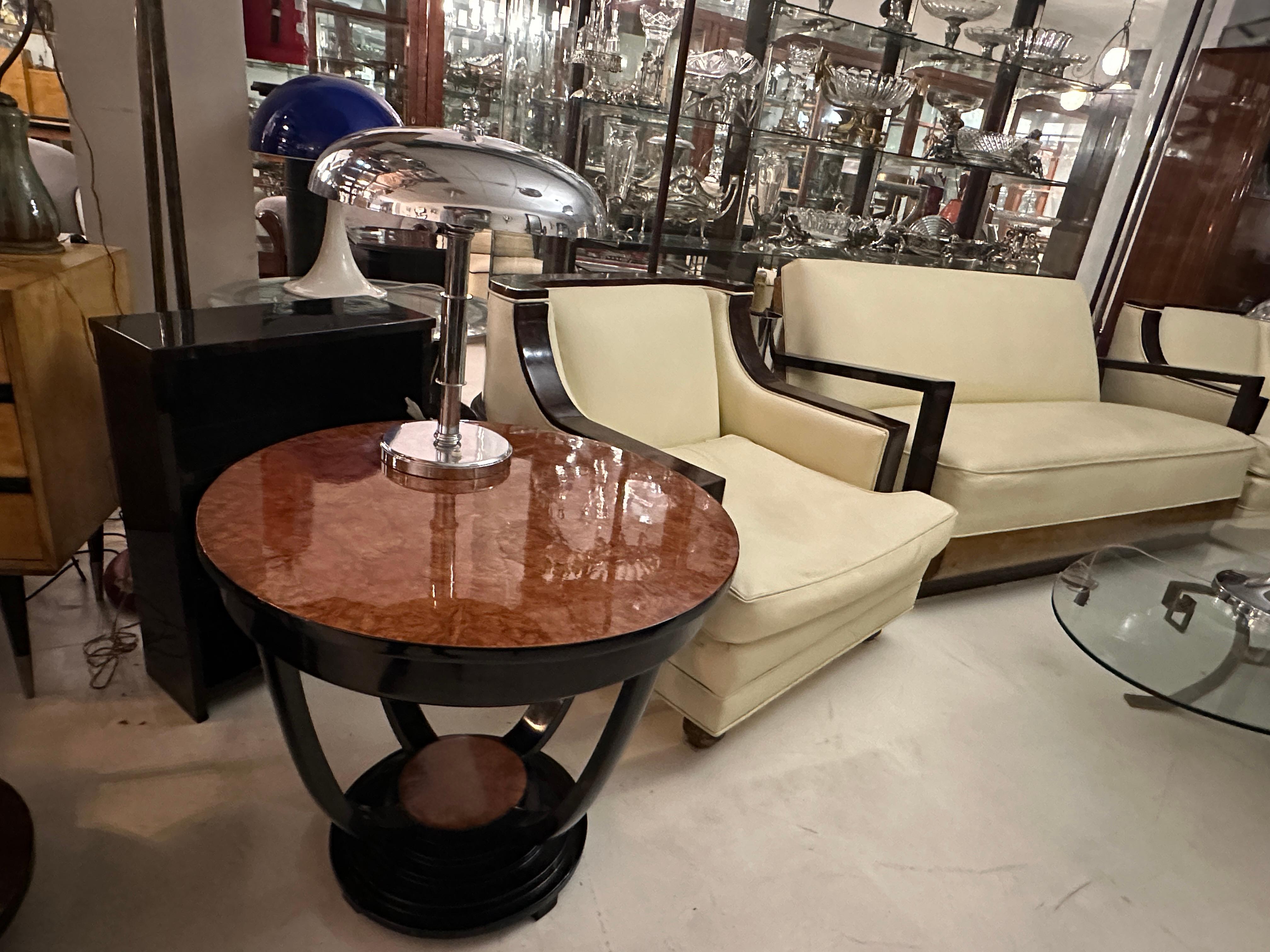 Table Art Deco in Wood, 1930, France For Sale 3