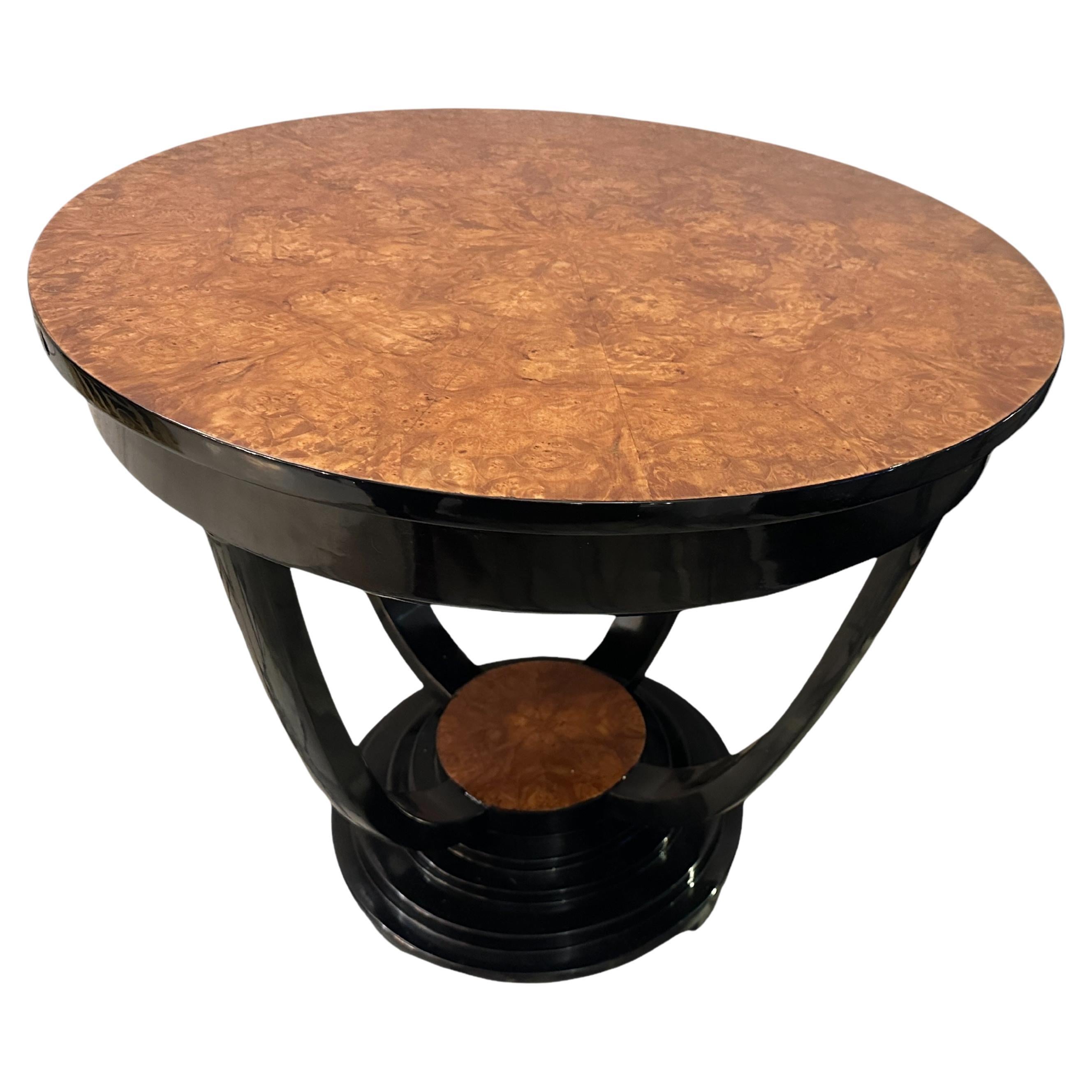 Table Art Deco in Wood, 1930, France