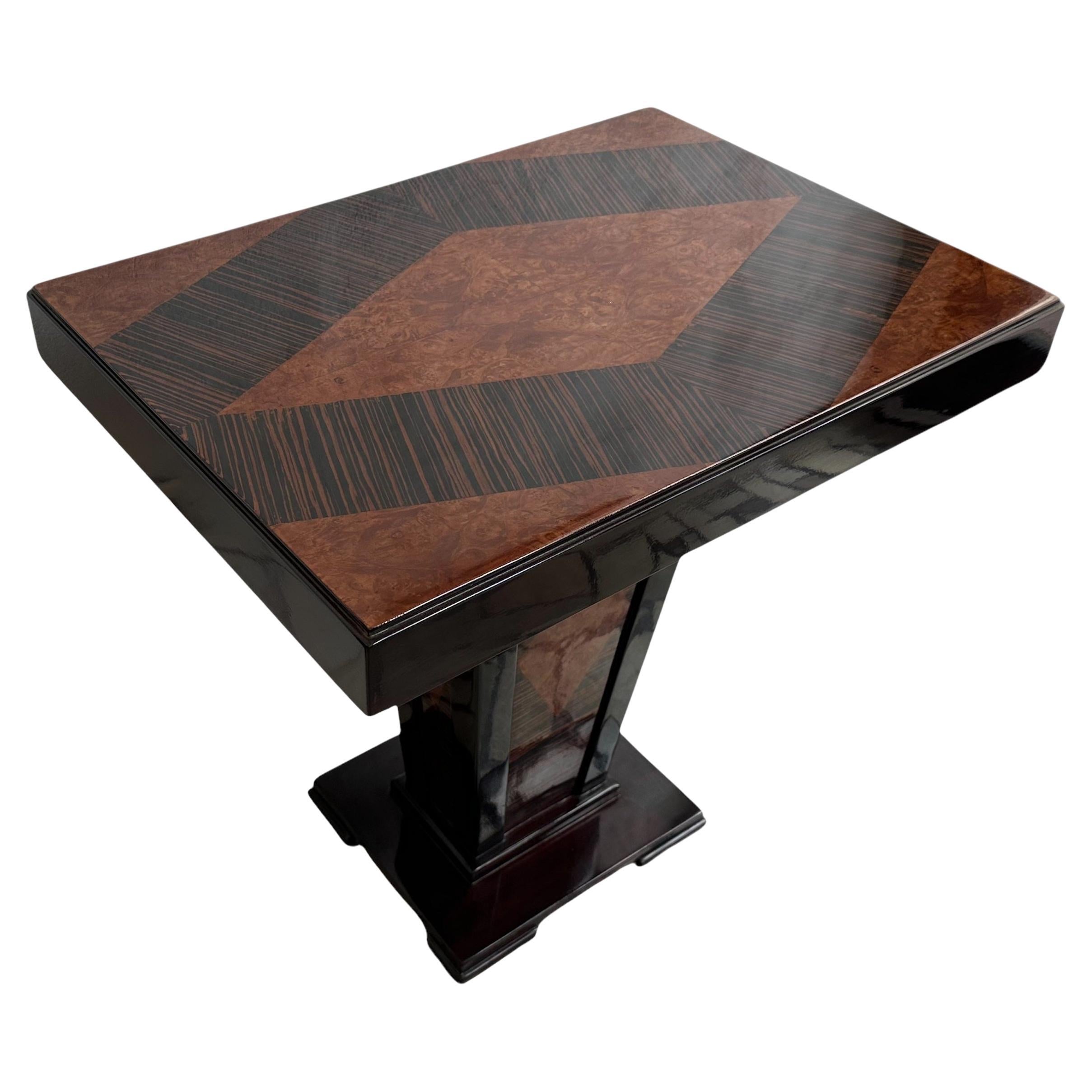 Table Art Deco in Wood, 1930, France