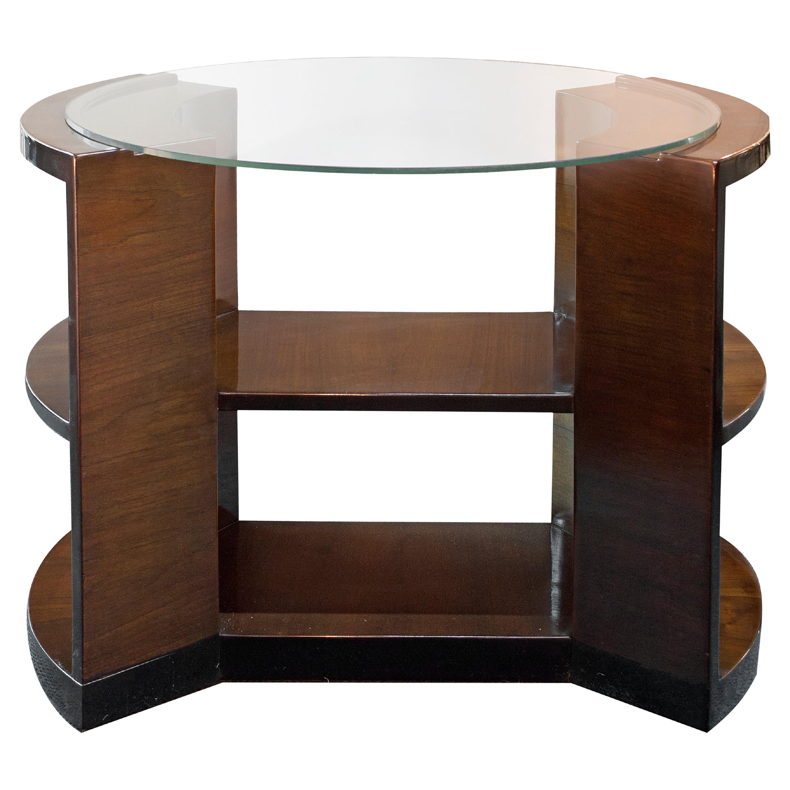 Table Art Deco en bois , 1930, France