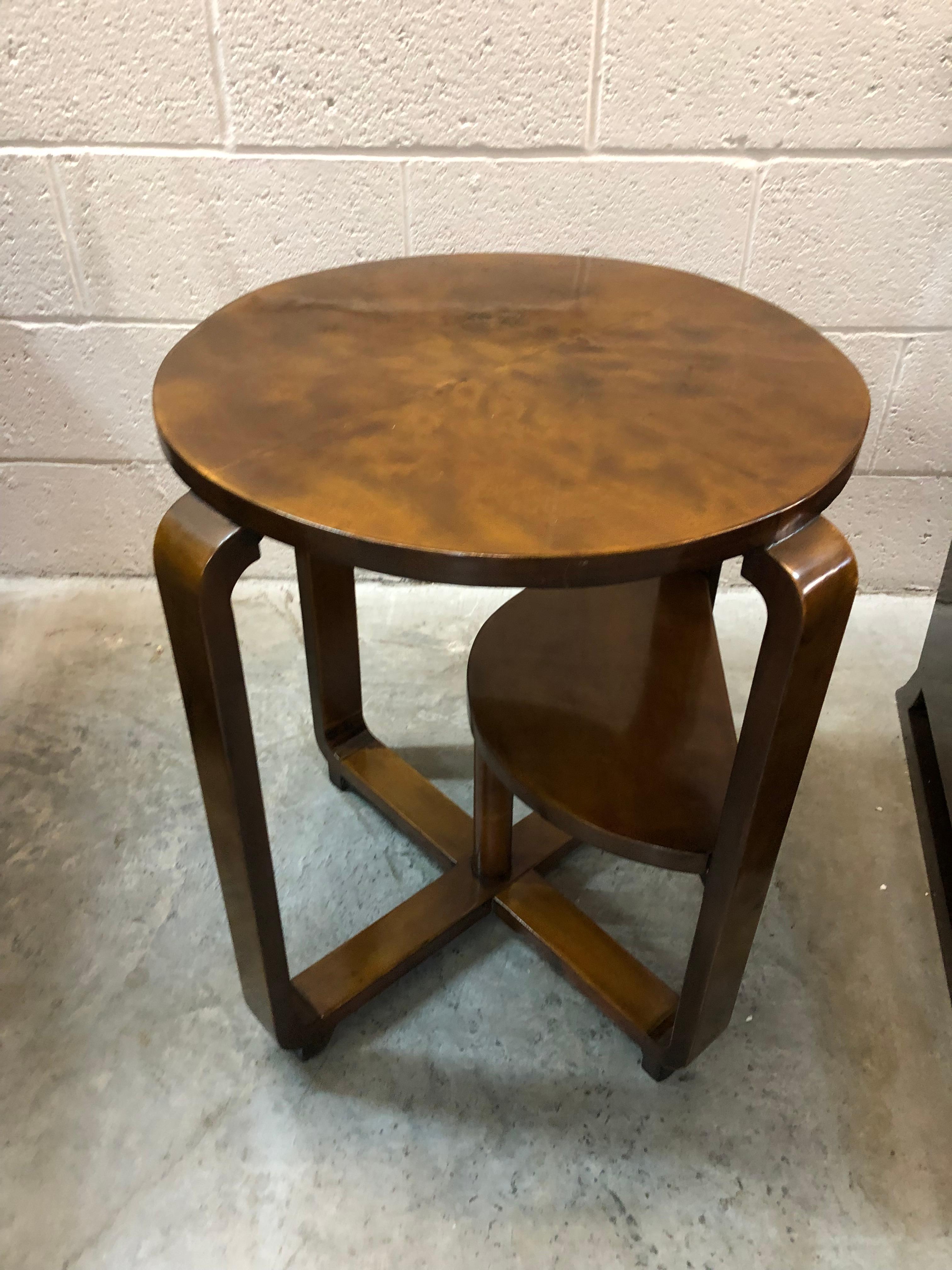 Mid-20th Century Table Art Deco in Wood, France, 1930 For Sale