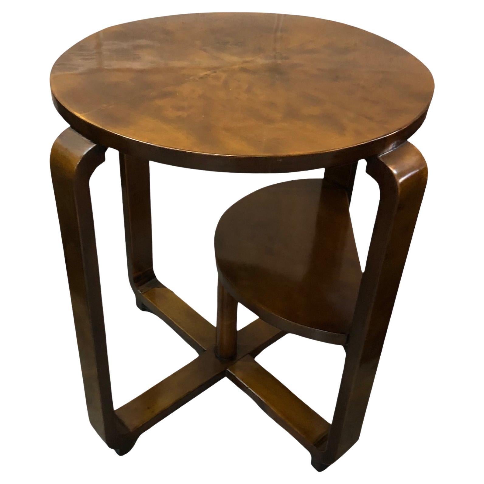 Tisch, Art déco aus Holz, Frankreich, 1930