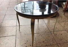 Table Art Deco, Italian, 1930, Materials, Wood and Bronze