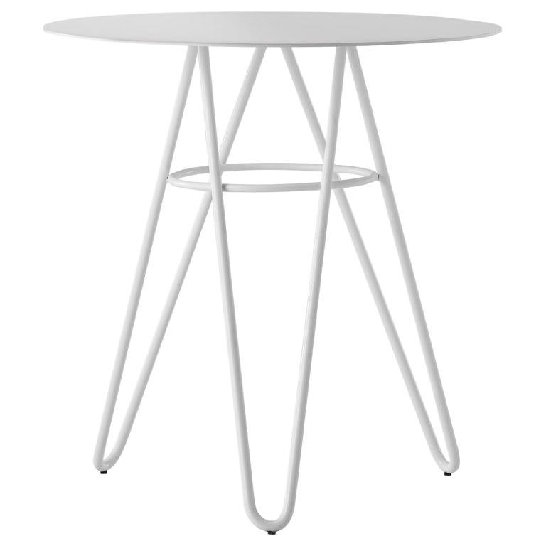 Table Art, Self, Metal Base and Top HPL by Giacomo Cattani Coffee Bar Restaurant For Sale