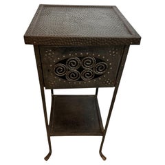 Antique Table Arts and Crafts, 1870, Material: Iron, English