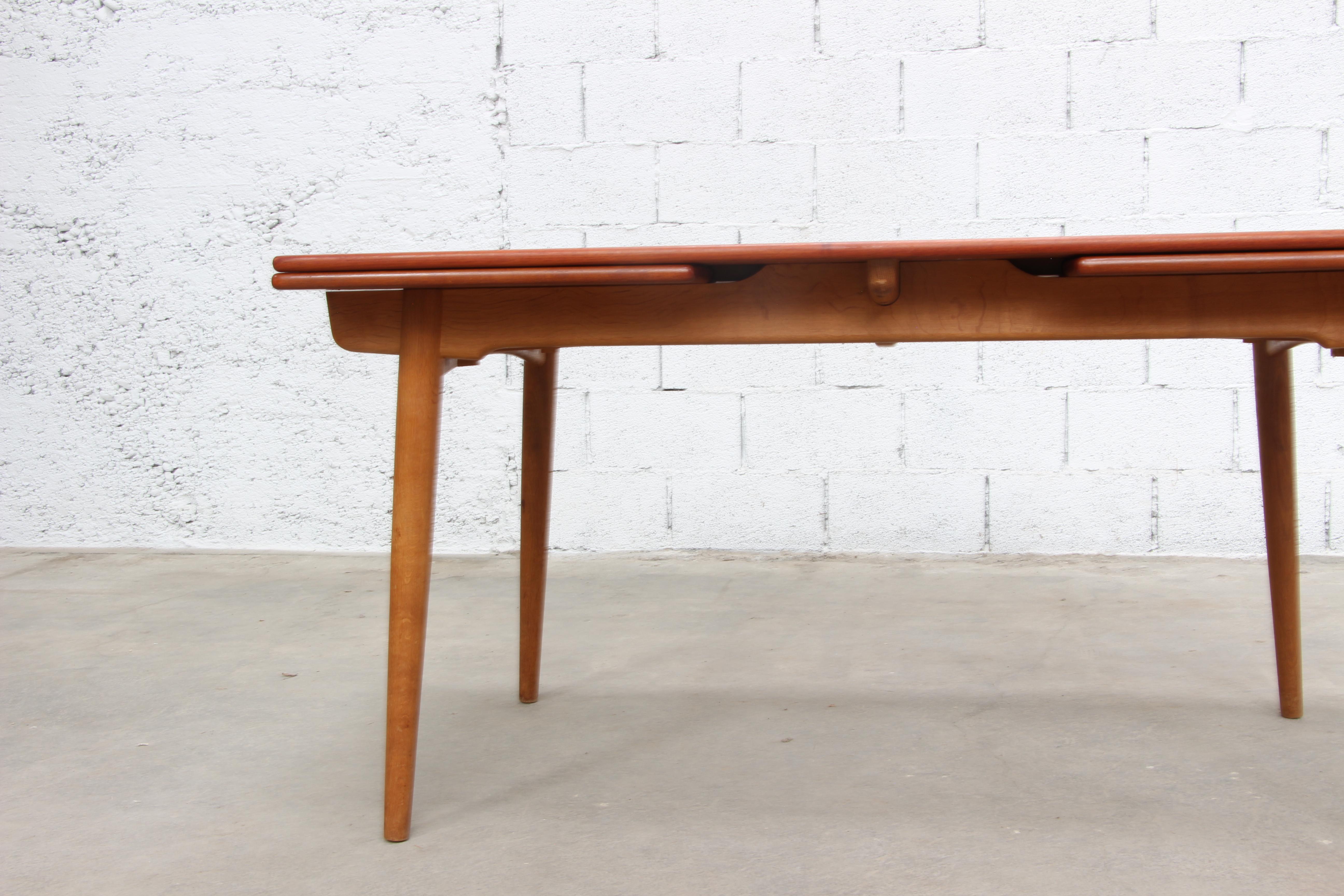  Hans Wegner AT-312  dining Table for Andreas Tuck For Sale 1