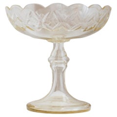 Table Attachment Crystal Glass Art Nouveau Made in Italy, 1910s