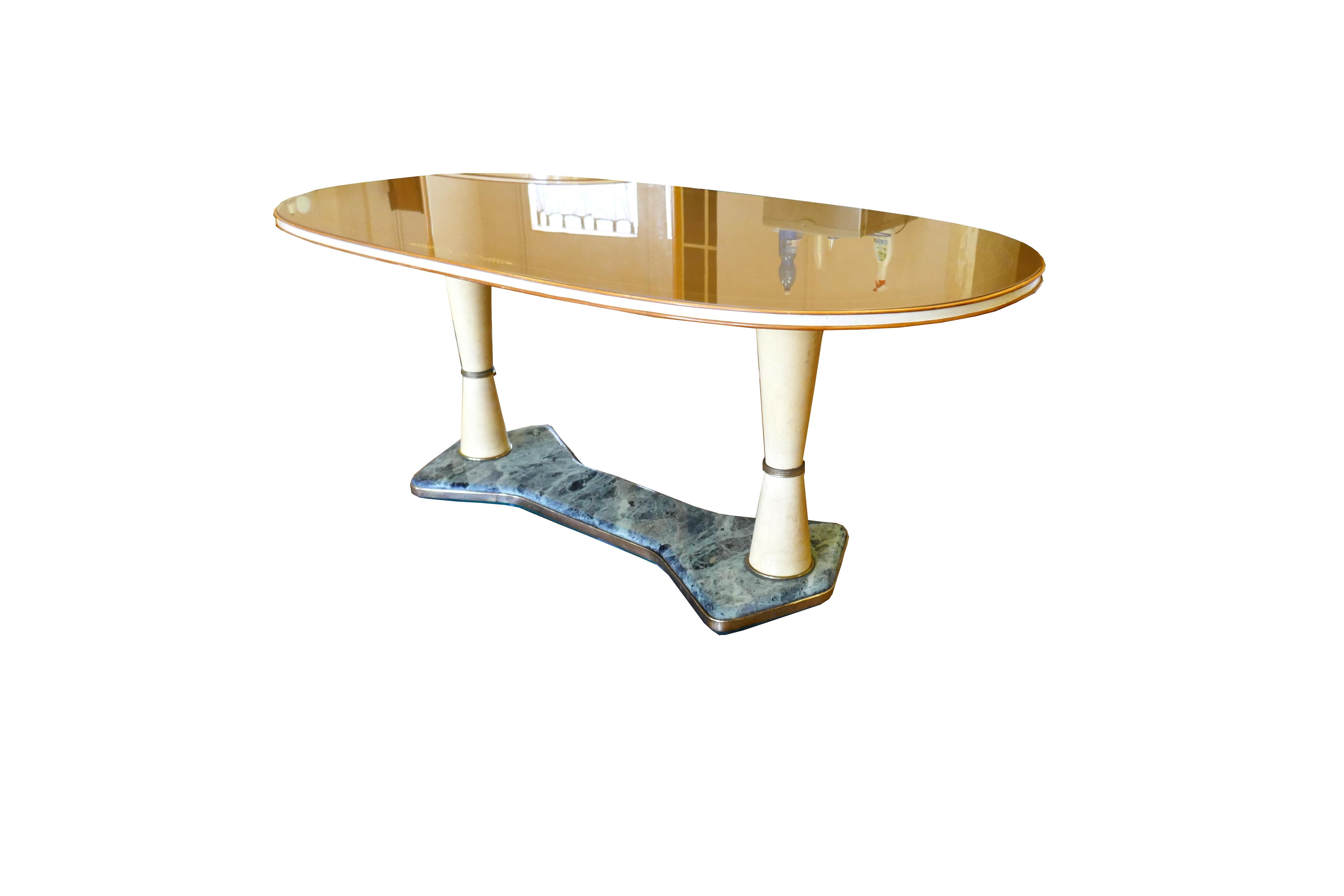 Table attribuée à Vittorio Dassi - Possible mobilier La Permanente Cantu en vente 7