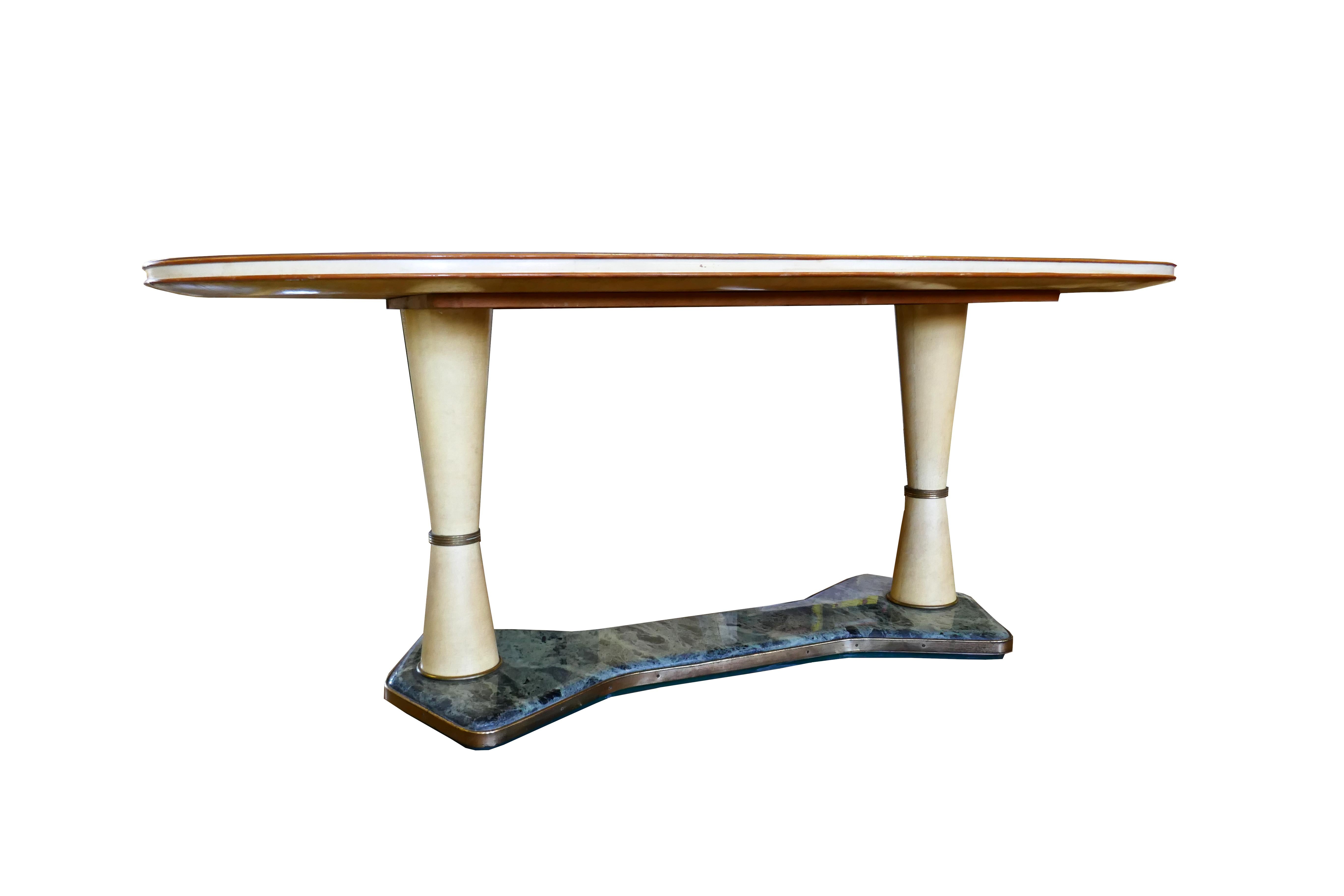 Table attribuée à Vittorio Dassi - Possible mobilier La Permanente Cantu en vente 9