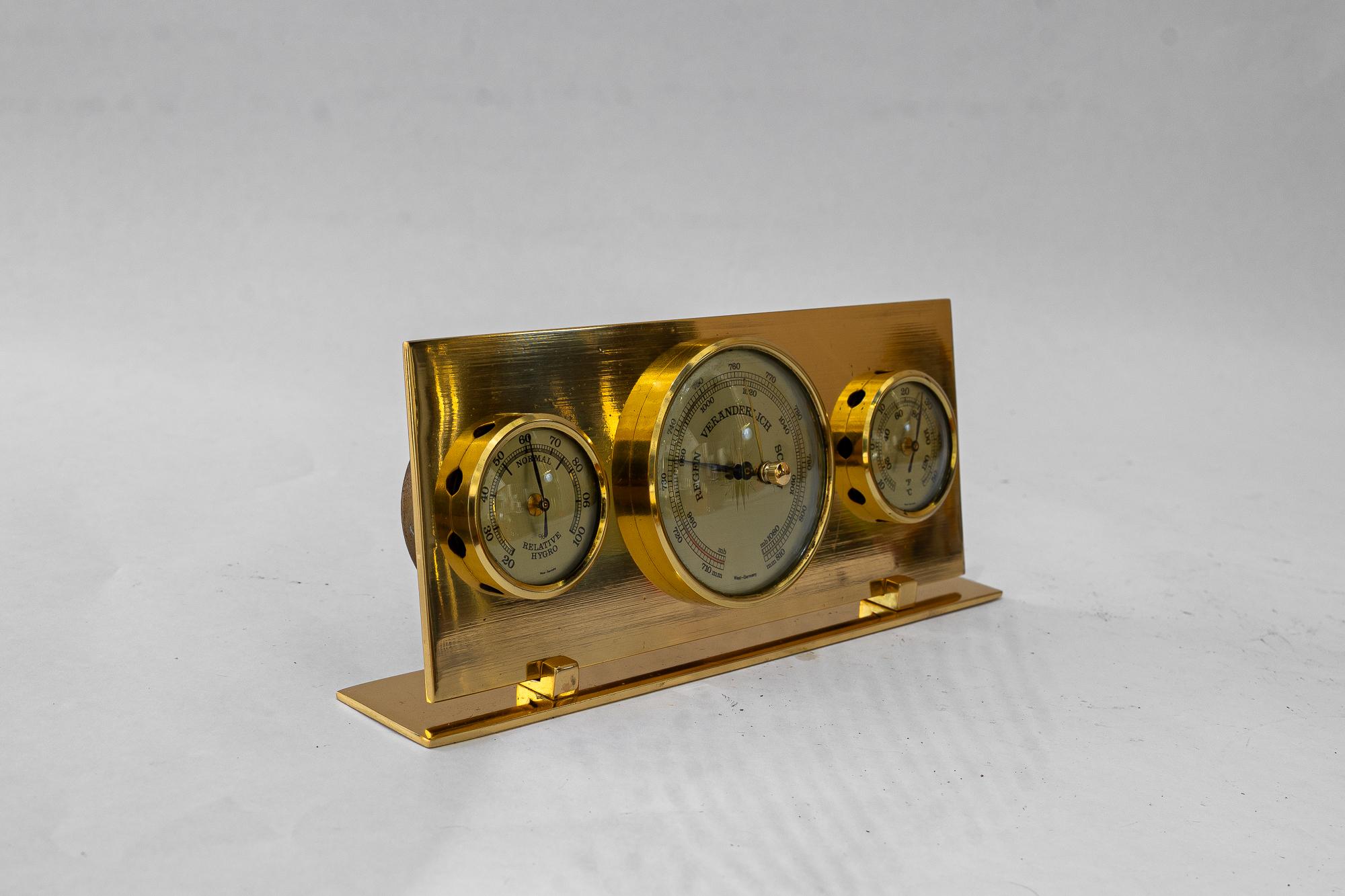 Table Barometer Weather Station Vienna Around, 1950s
Original condition