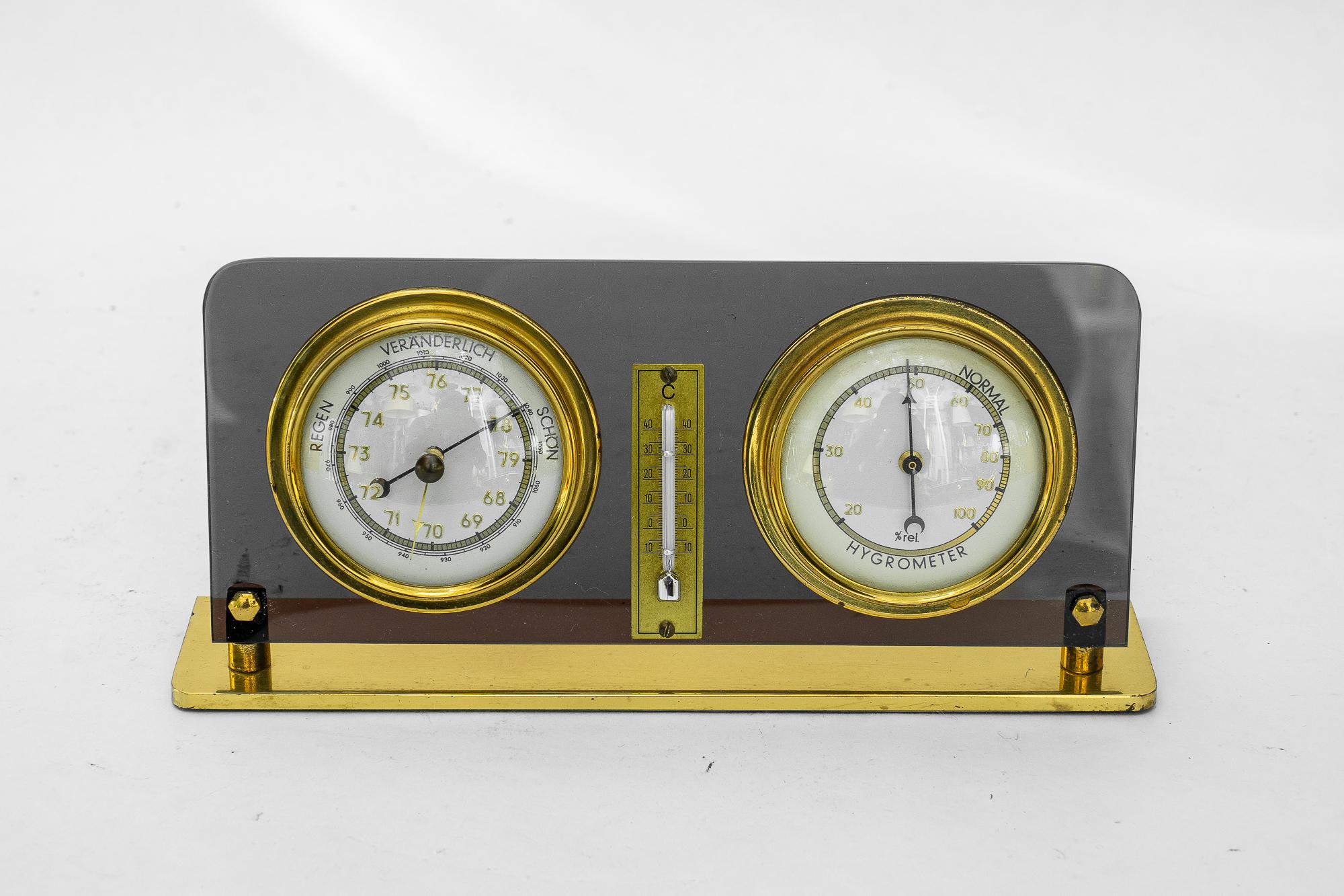 Mid-Century moderno Tavolo barometro stazione meteorologica Vienna Around, anni '50 in vendita