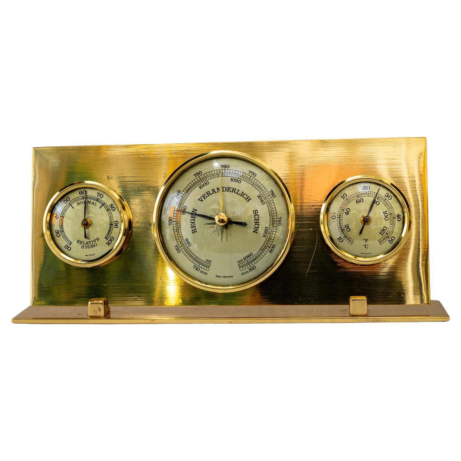 Table Barometer Weather Station Vienna Around, 1950s For Sale