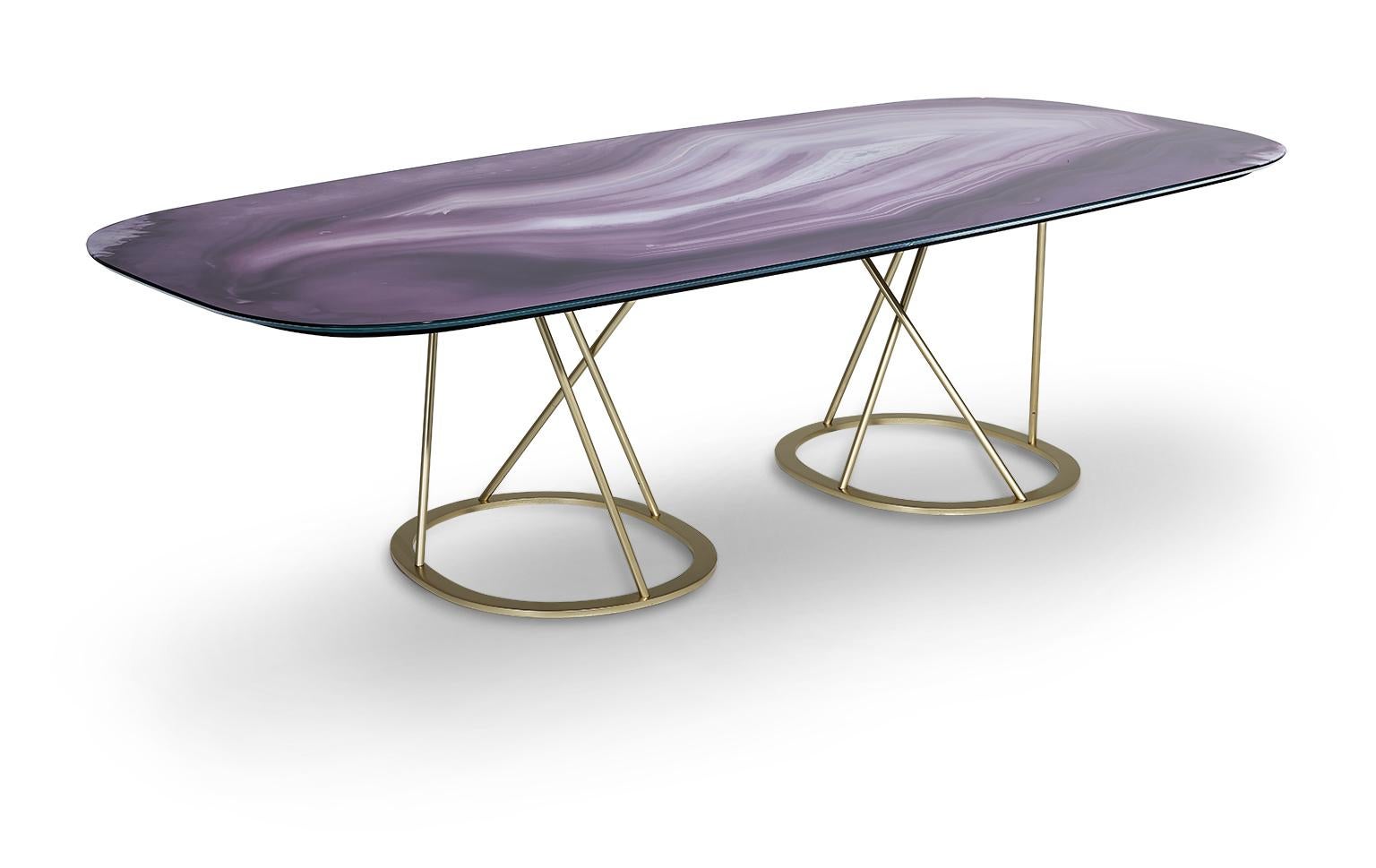 steel frame table base