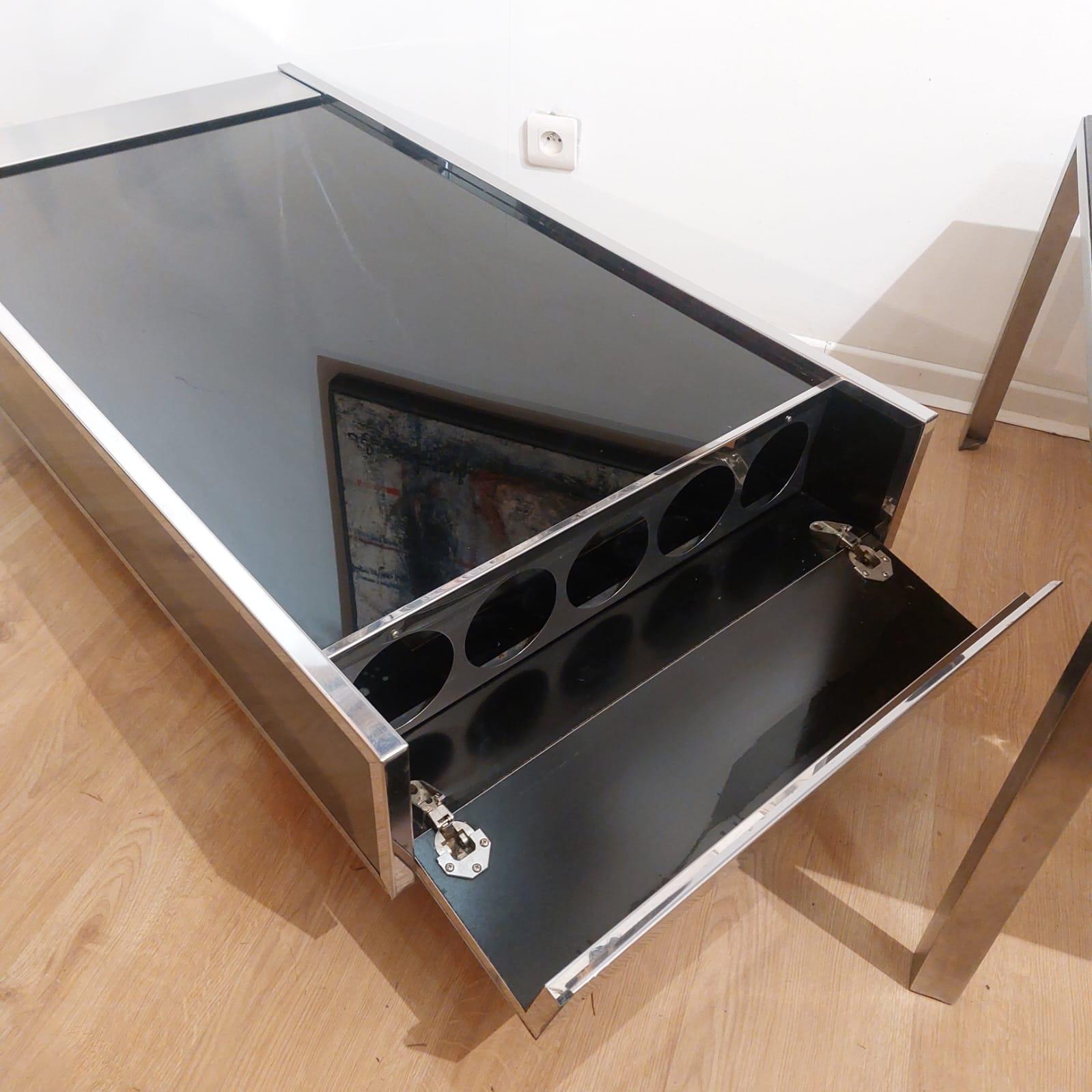 Postmoderne Table basse de WILLY RIZZO 1970 en vente