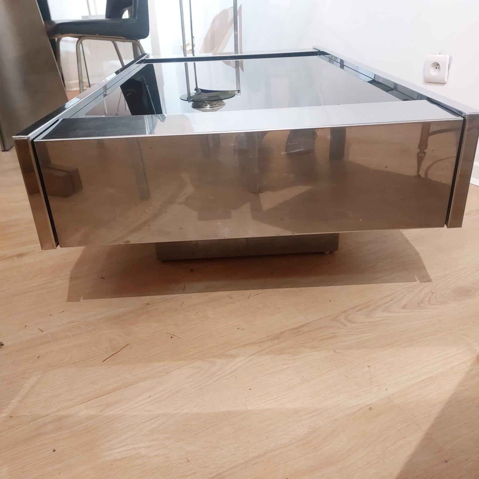 Table basse de WILLY RIZZO 1970 en vente 2