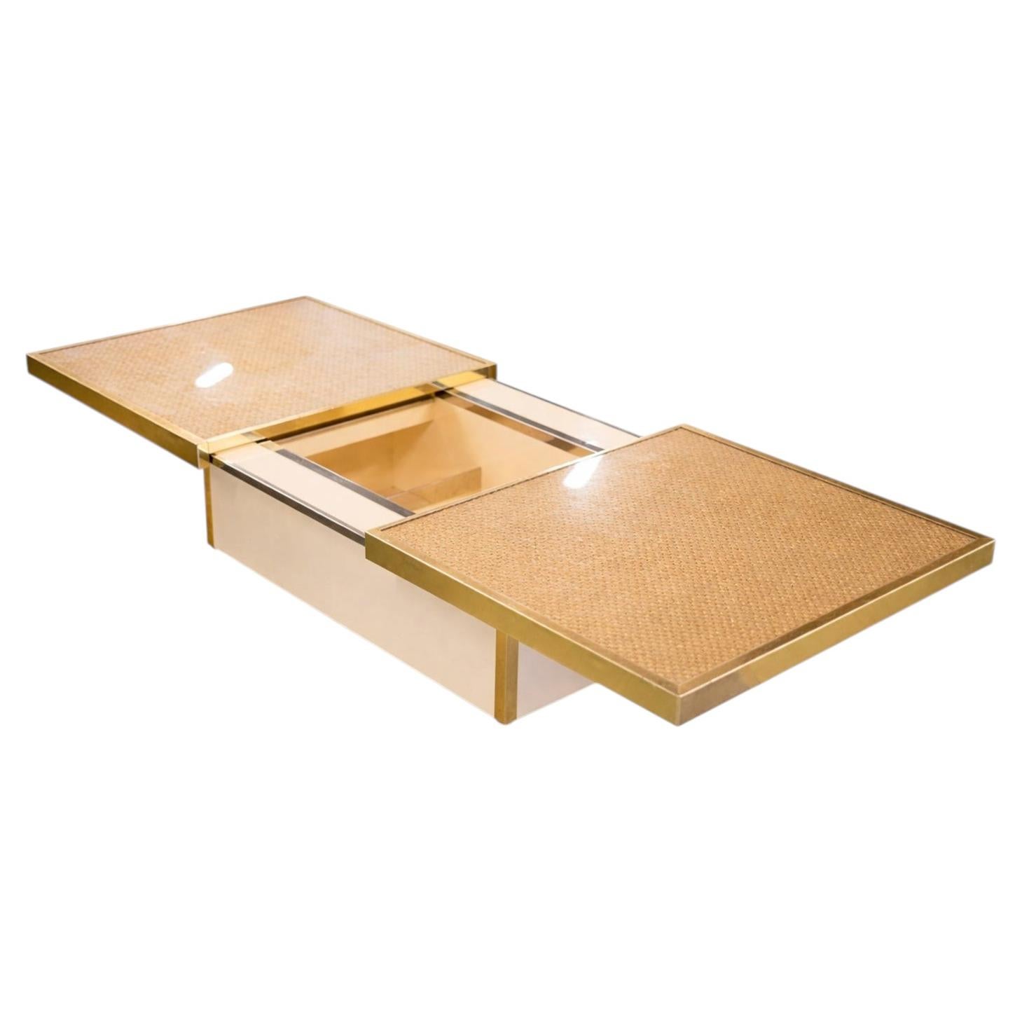 Maison Lancel Bar Coffee Table by Willy Rizzo, 1970s