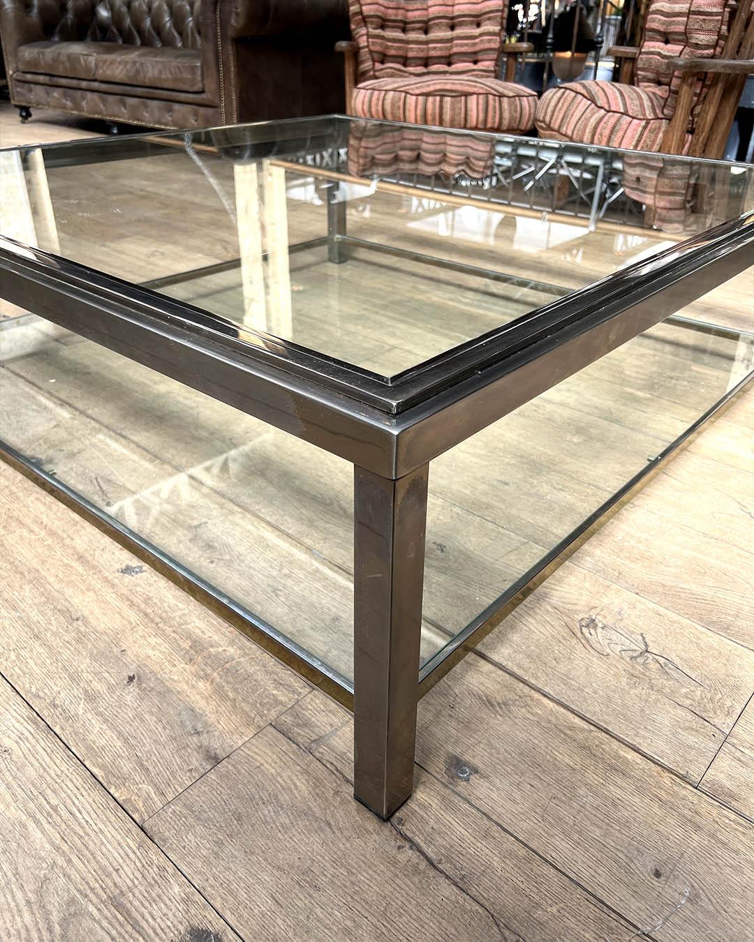 Mesa baja cromada Romeo Rega Francés en venta