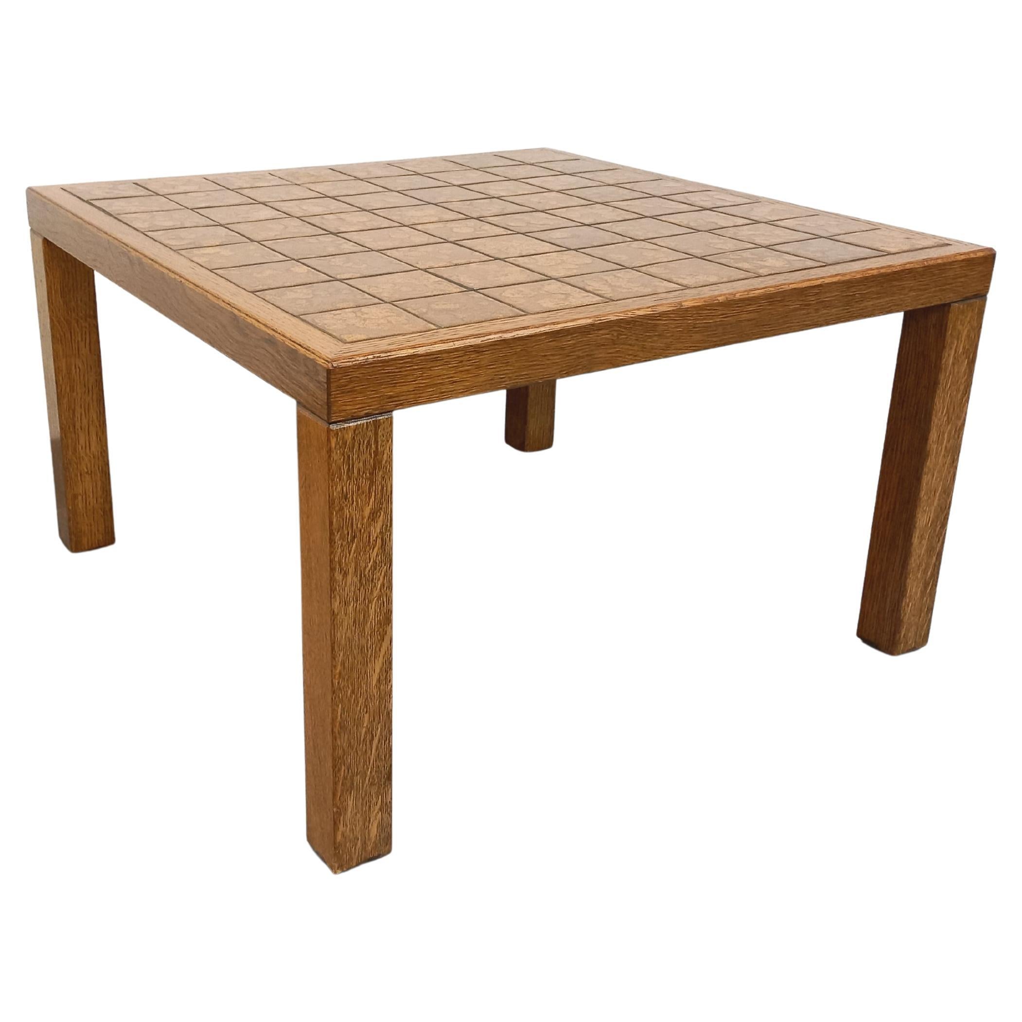Vintage-Tisch aus Holz und Keramik der 60er und 70er Jahre