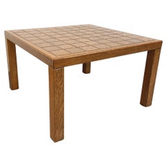 Vintage-Tisch aus Holz und Keramik der 60er und 70er Jahre